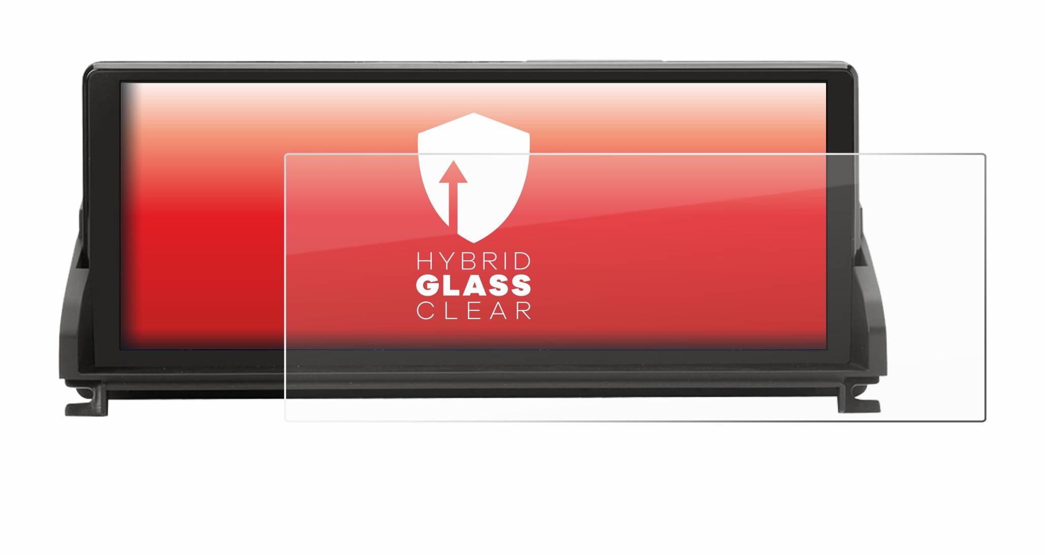 upscreen Hybrid Glass Clear Premium Schutzglas Folie für BMW Z4 E89 2009-2016 Infotainment