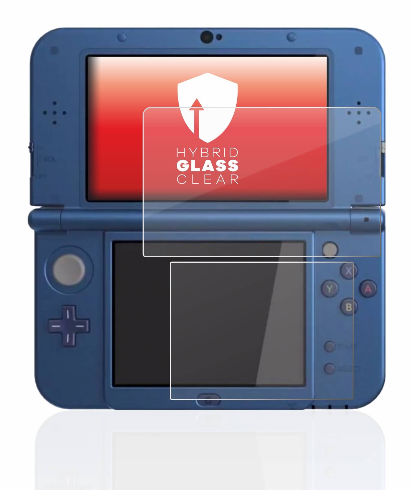 upscreen Flexible Schutz Glas Folie für Nintendo New 3DS XL Schutzglas 9H Hybridglas Klar