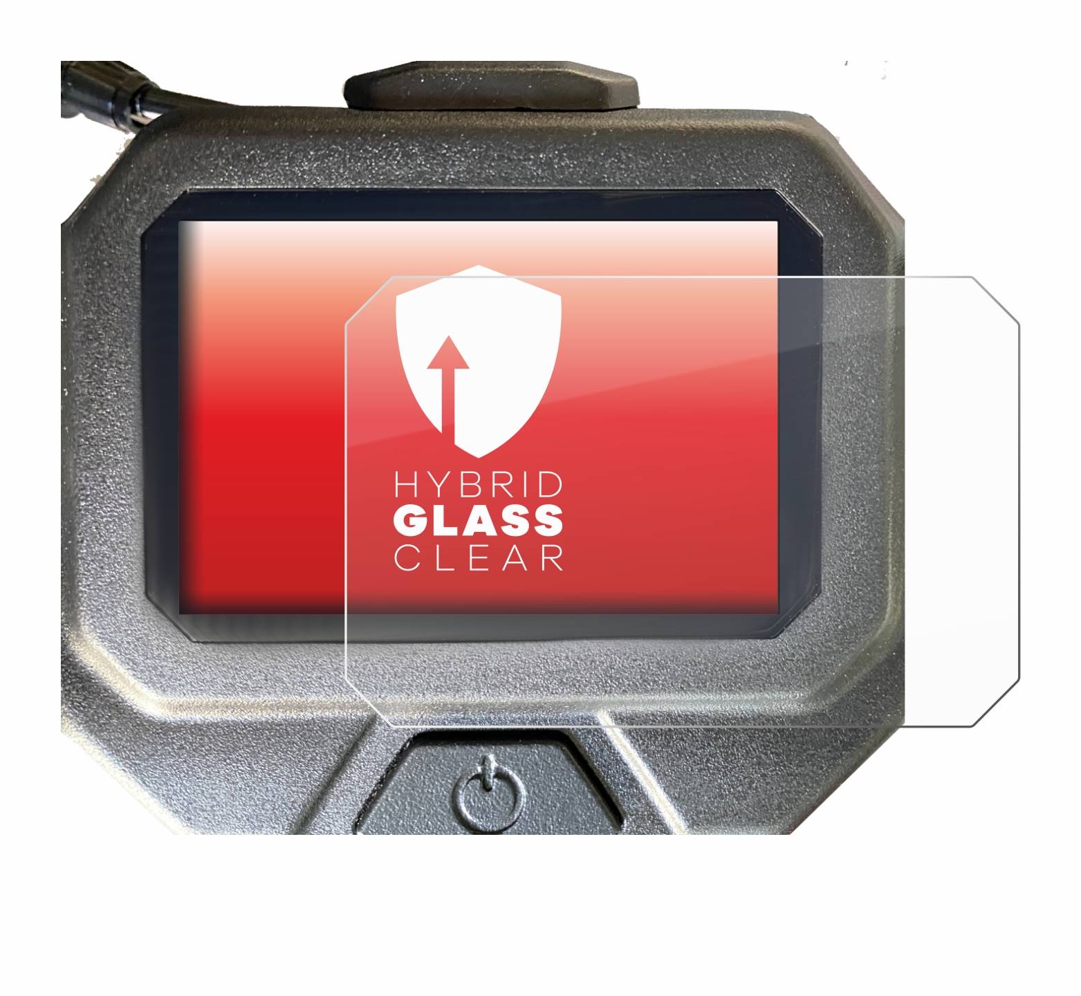 upscreen Hybrid Glass Clear Premium Schutzglas Folie für Ducati Pro