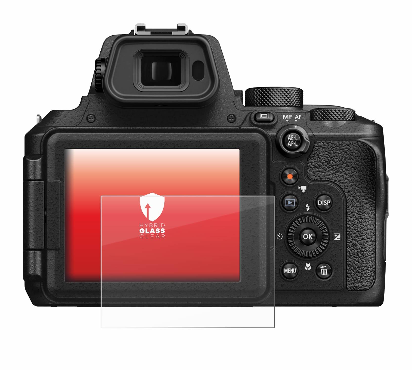 upscreen Flexible Schutz Glas Folie für Nikon Coolpix P950 Schutzglas 9H Hybridglas Klar