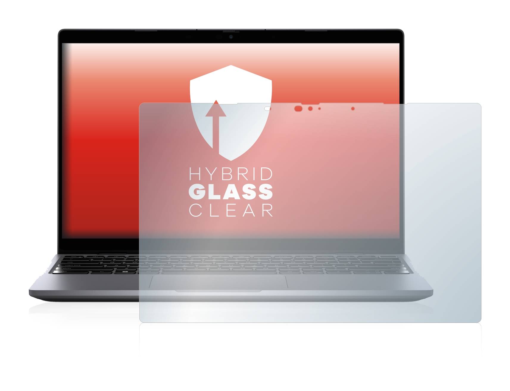 upscreen Hybrid Glass Clear Premium Schutzglas Folie für Dell Latitude 3330 (11.