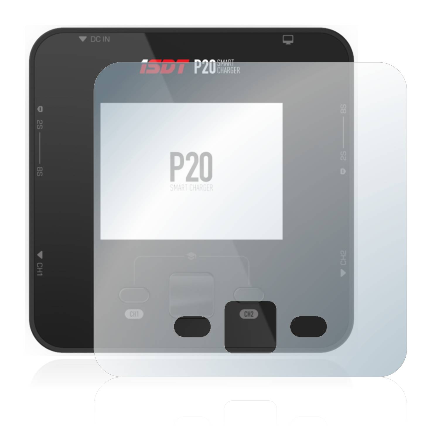 upscreen Hybrid Glass Clear Premium Schutzglas Folie für ISDT