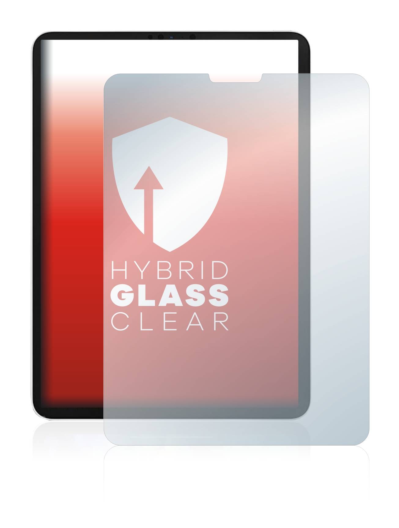 upscreen Hybrid Glass Clear Premium Schutzglas Folie für Apple iPad Pro WiFi Cellular 11 2021