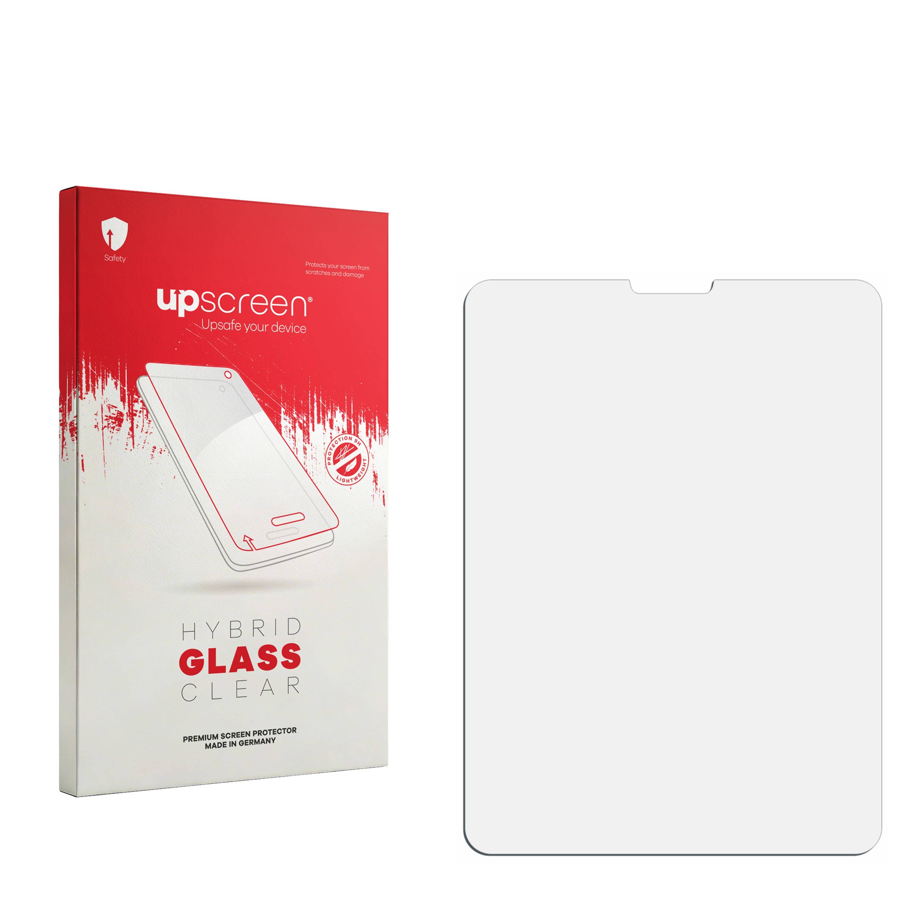 upscreen Hybrid Glass Clear Premium Schutzglas Folie für Apple iPad Pro WiFi Cellular 11 2021