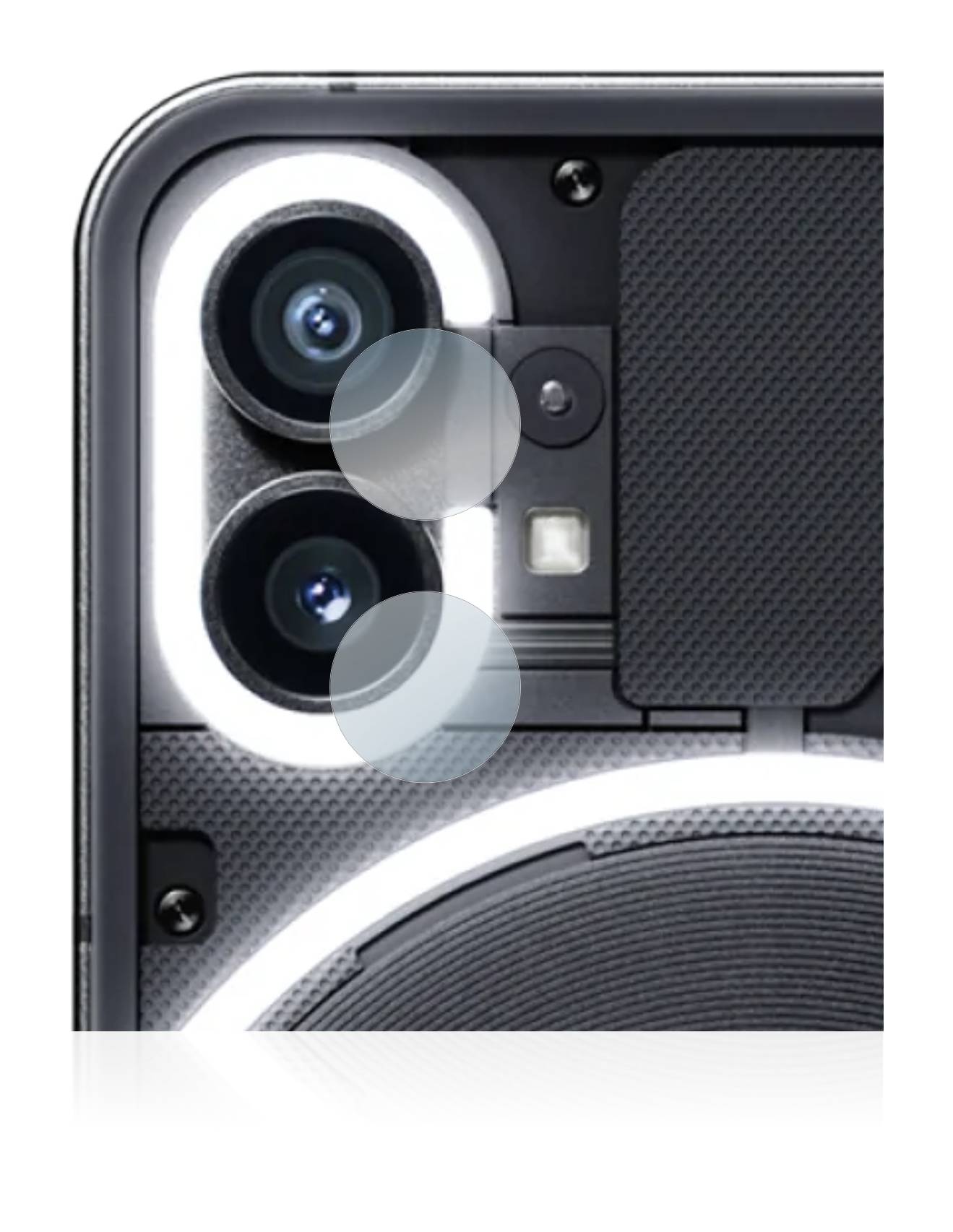upscreen Flexible Schutz Glas Folie für Nothing Phone (1) (NUR Kameraschutz) Schutzglas 9H Hybridglas Klar