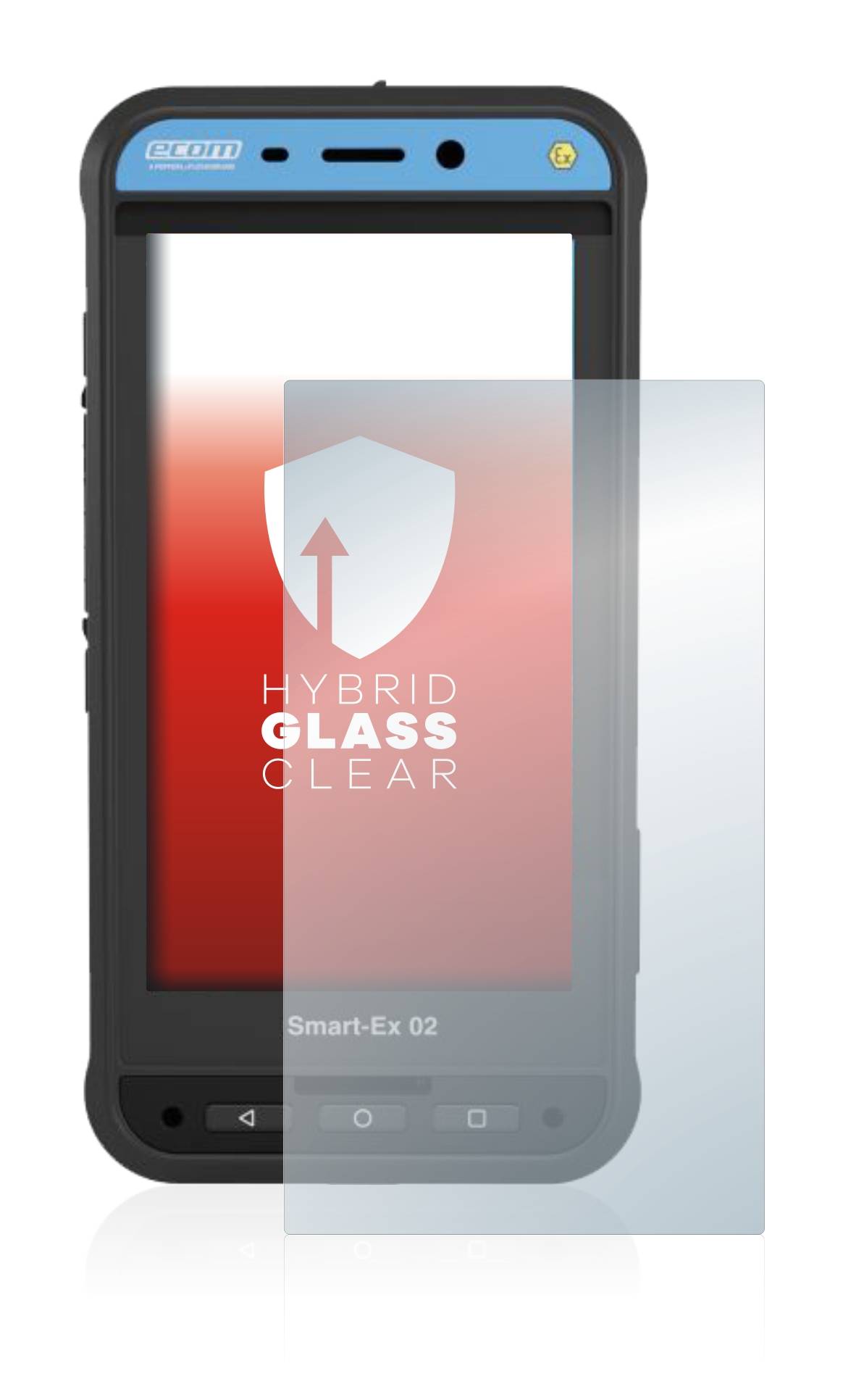 upscreen Flexible Schutz Glas Folie für Ecom Smart-Ex 02 DZ1 Schutzglas 9H Hybridglas Klar