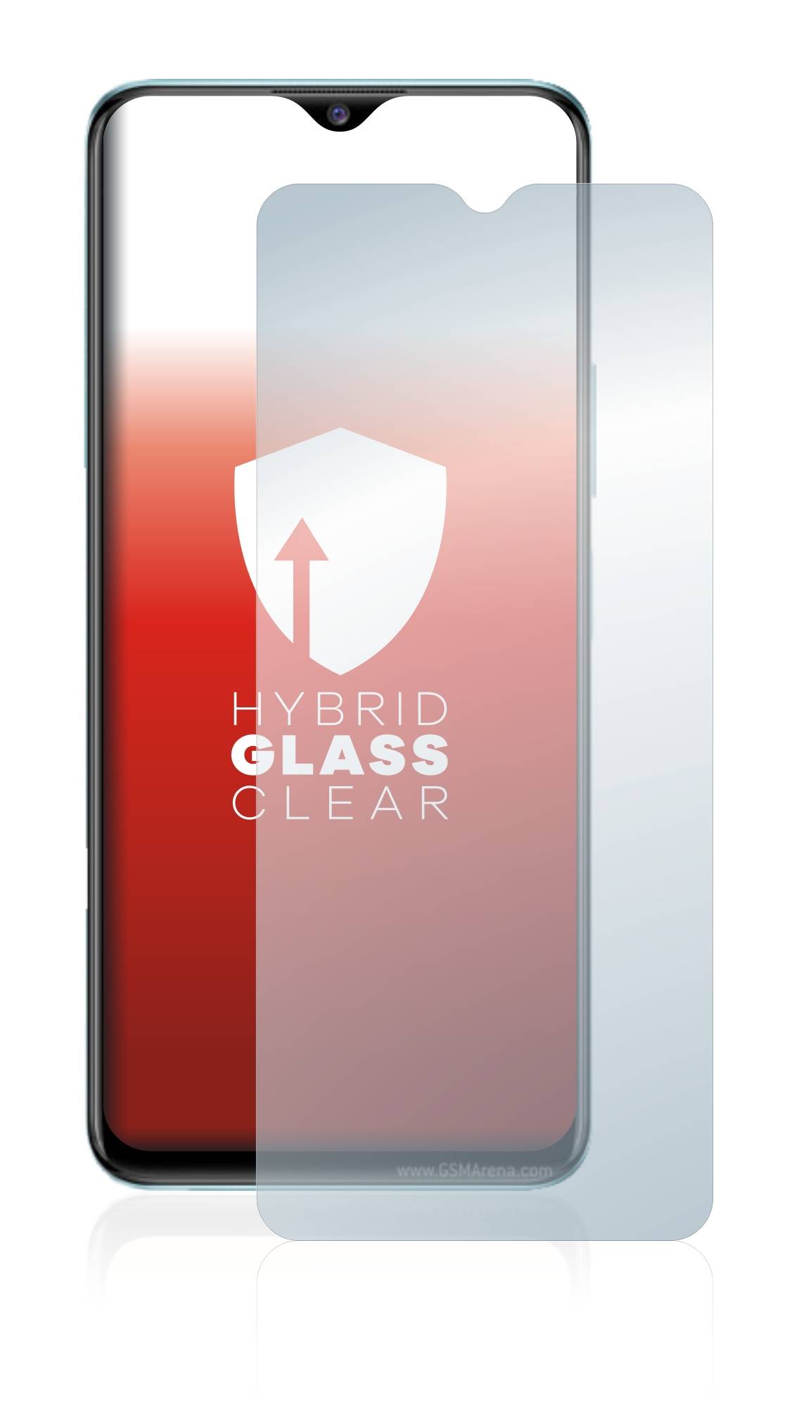 upscreen Flexible Schutz Glas Folie für Vivo Y76 5G Schutzglas 9H Hybridglas Klar