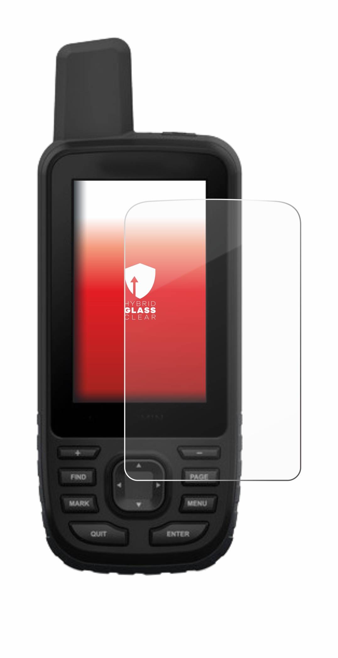 upscreen Flexible Schutz Glas Folie für Garmin GPSMAP 66st Schutzglas 9H Hybridglas Klar