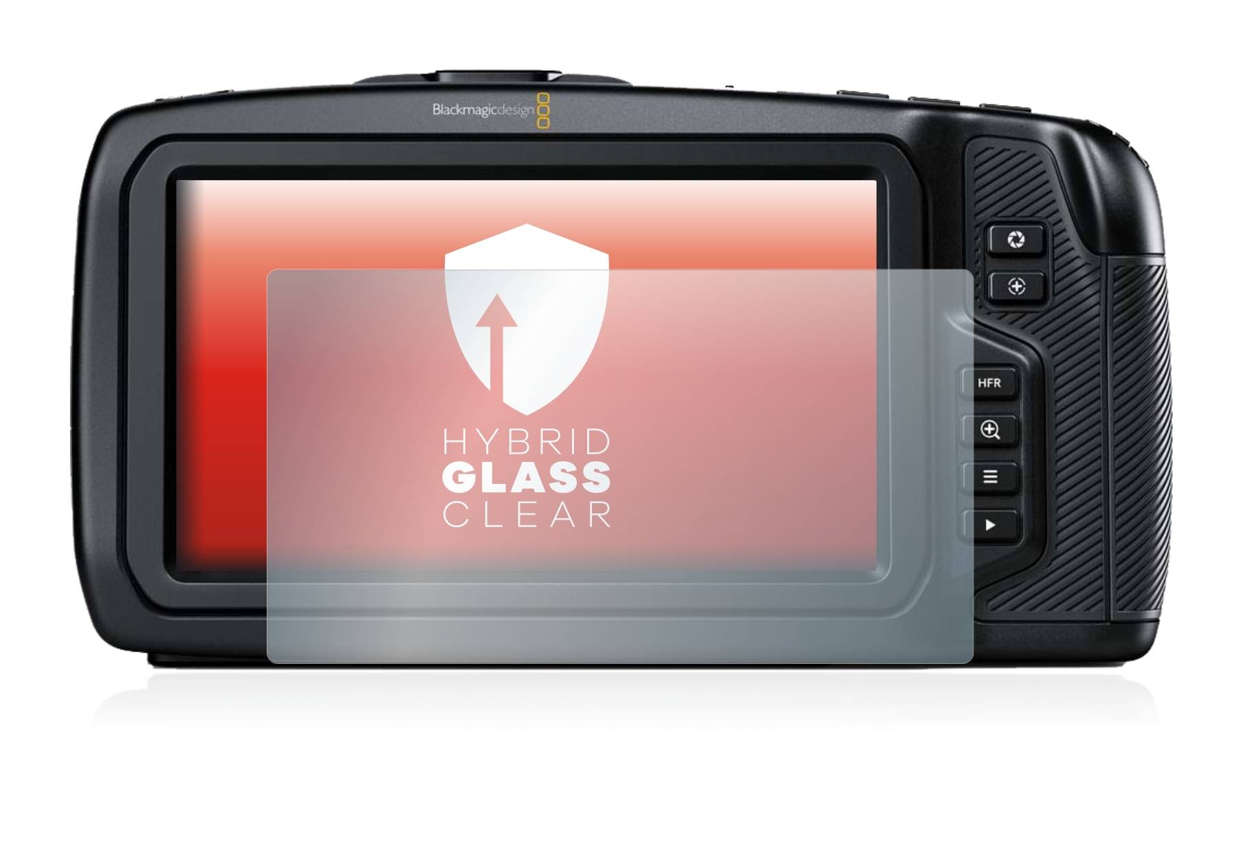 upscreen Flexible Schutz Glas Folie für Blackmagic Pocket Cinema Camera 4K / 6K Schutzglas 9H Hybridglas Klar