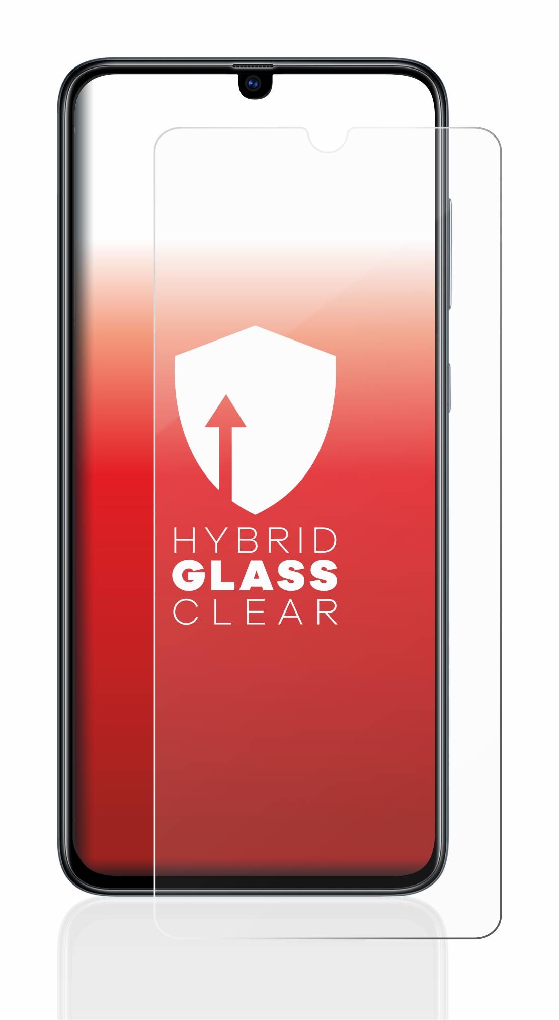 upscreen Flexible Schutz Glas Folie für Samsung Galaxy A70 Schutzglas 9H Hybridglas Klar