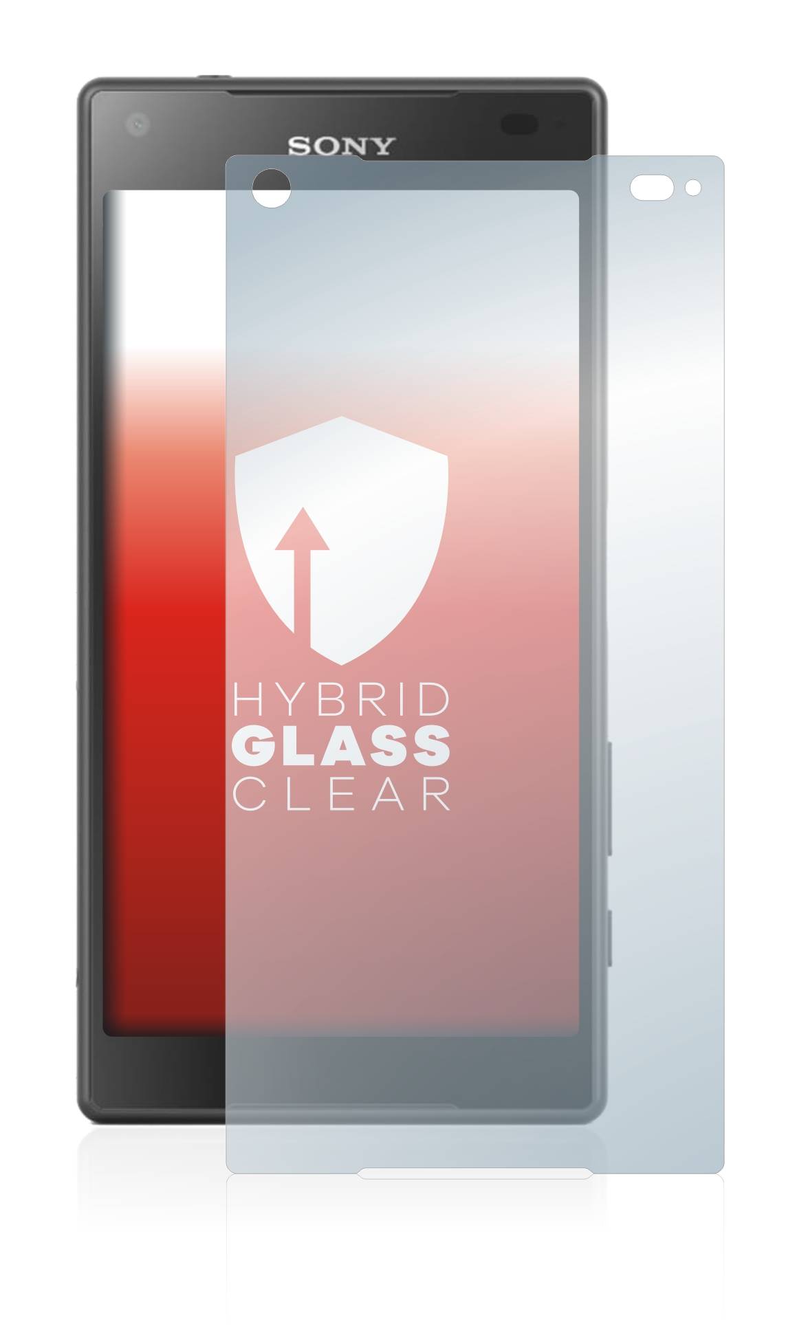 upscreen Flexible Schutz Glas Folie für Sony Xperia Z5 Compact Schutzglas 9H Hybridglas Klar