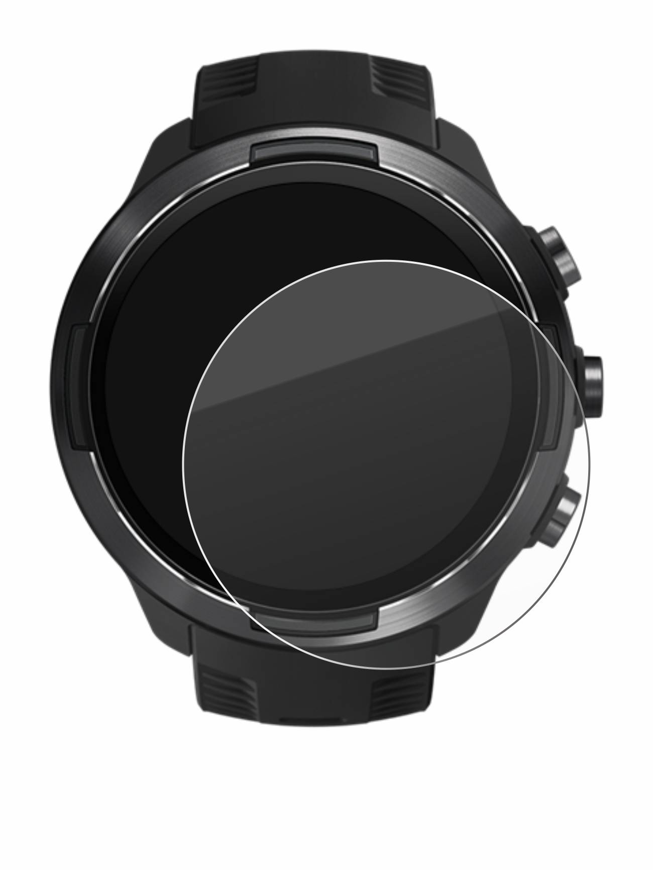 upscreen Hybrid Glass Clear Premium Schutzglas Folie für Suunto