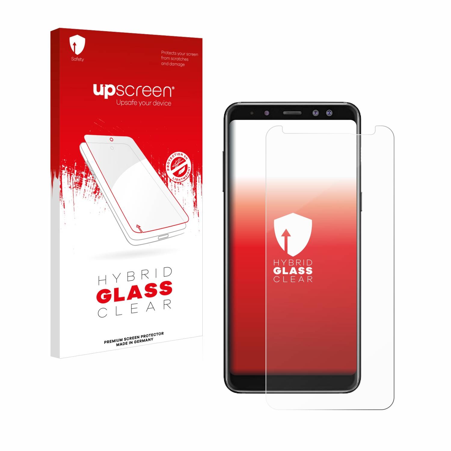 upscreen Flexible Schutz Glas Folie für Samsung Galaxy A8 2018 Schutzglas 9H Hybridglas Klar