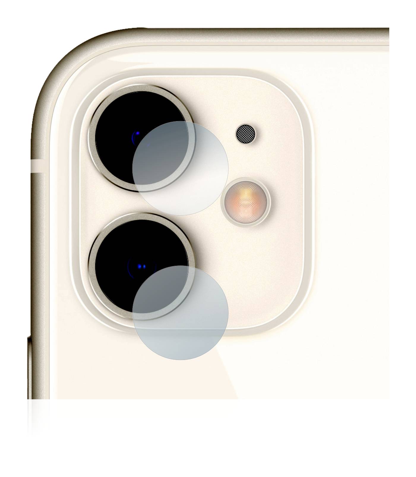upscreen Schutzfolie für Apple iPhone 11 (NUR Kameraschutz) Kratzschutz Anti-Fingerprint Klar
