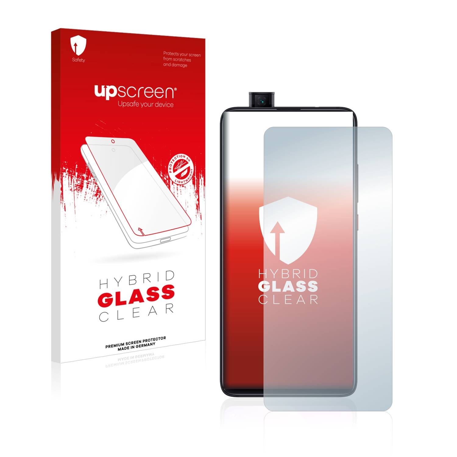 upscreen Flexible Schutz Glas Folie für Xiaomi Mi 9T Schutzglas 9H Hybridglas Klar