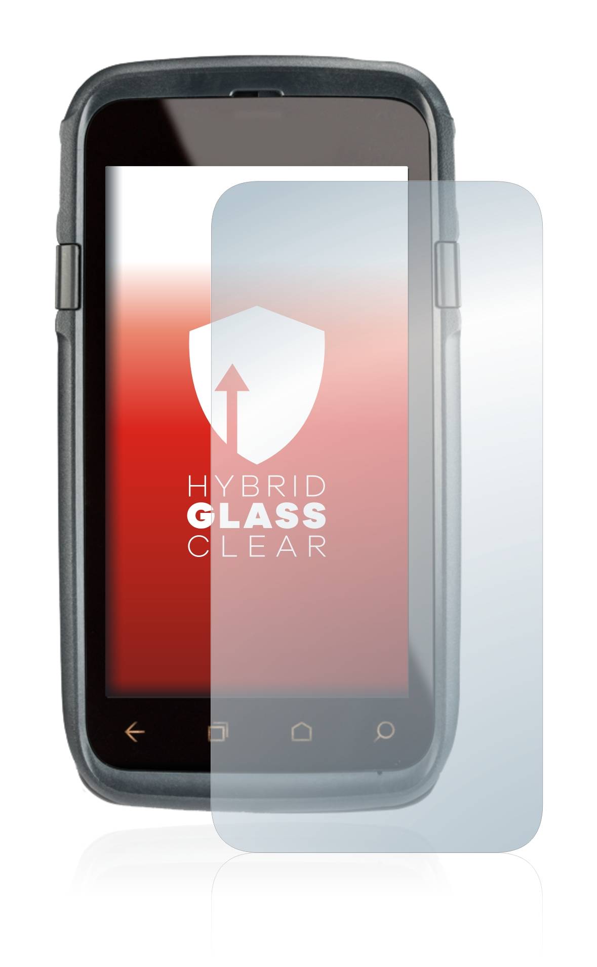 upscreen Hybrid Glass Clear Premium Schutzglas Folie für Honeywell Dolphin