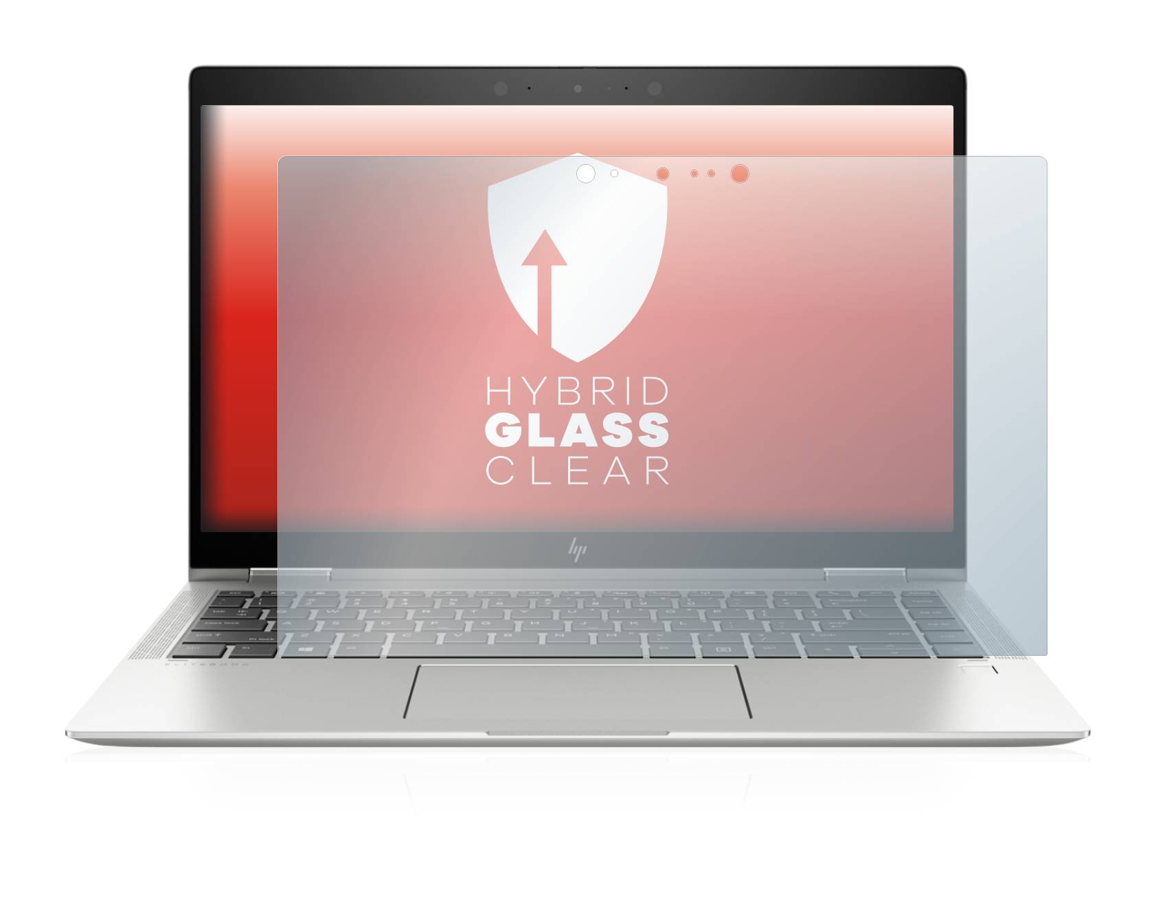 upscreen Flexible Schutz Glas Folie für HP Elitebook x360 1040 G6 Schutzglas 9H Hybridglas Klar