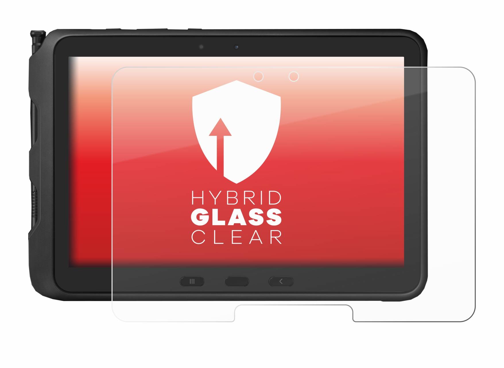 upscreen Flexible Schutz Glas Folie für Samsung Galaxy Tab Active Pro Schutzglas 9H Hybridglas Klar