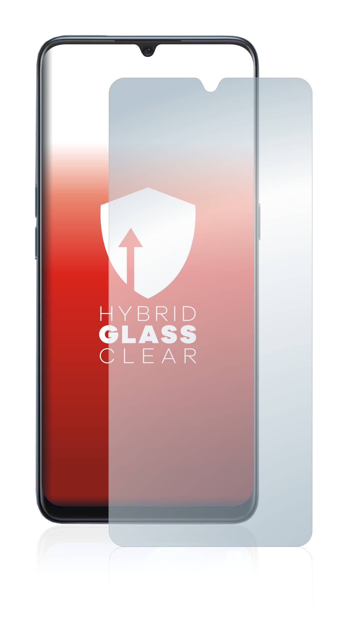 upscreen Flexible Schutz Glas Folie für Oppo A91 Schutzglas 9H Hybridglas Klar