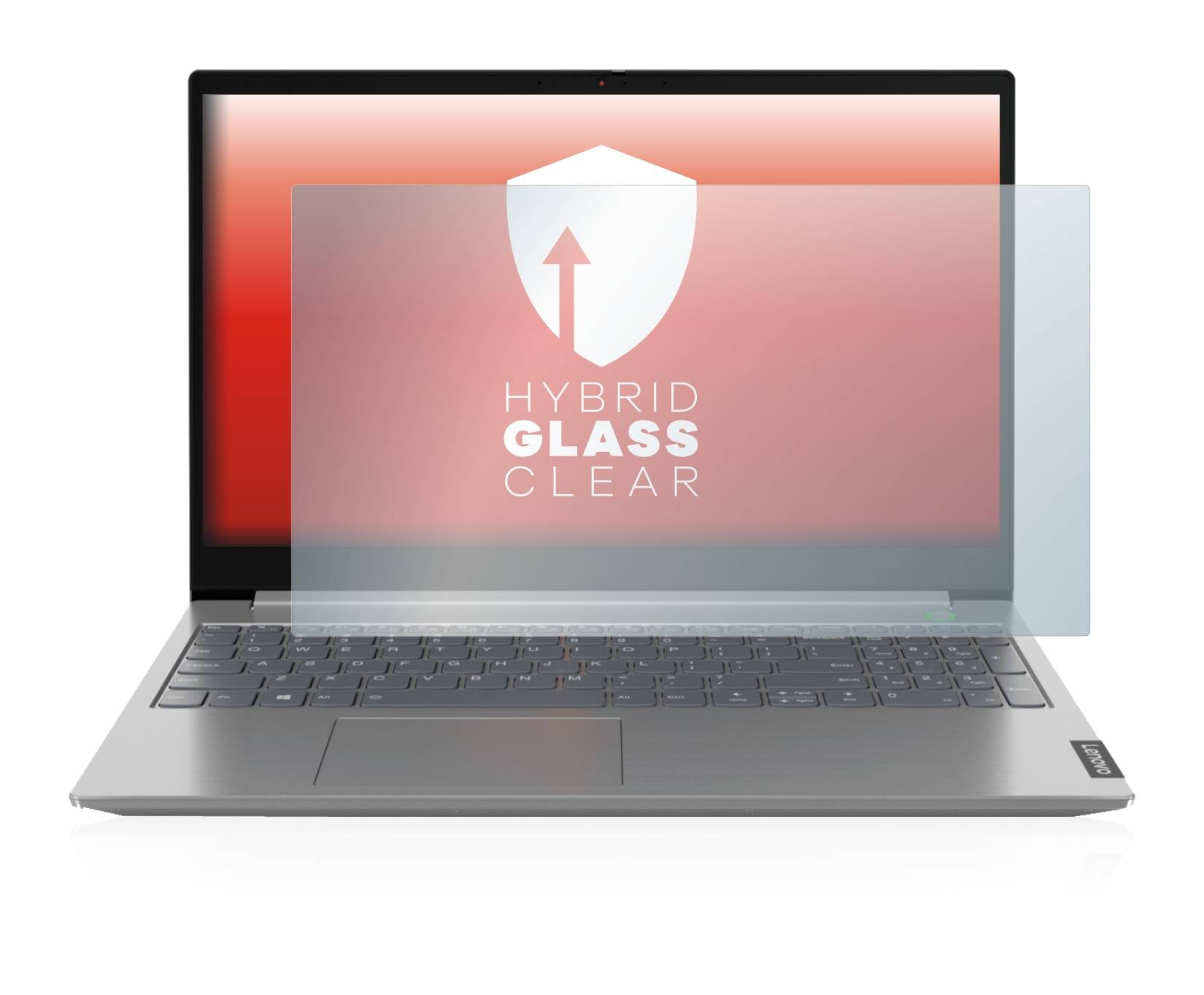 upscreen Hybrid Glass Clear Premium Schutzglas Folie für Lenovo ThinkBook