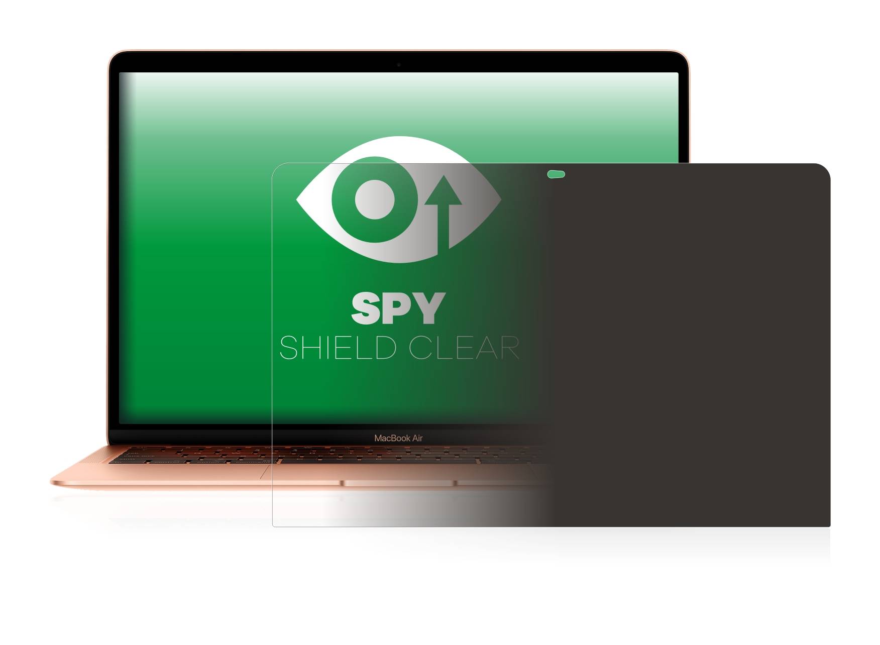 upscreen Blickschutzfolie für Apple MacBook Air 13.3" 2020 Anti-Spy Privacy Blaulichtschutz Sichtschutzfolie