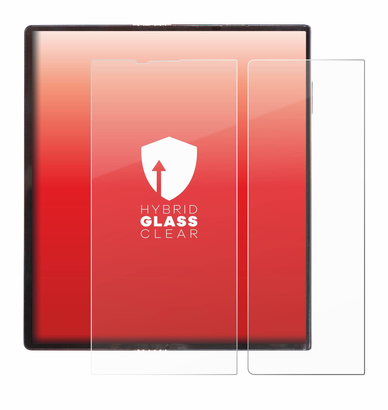 upscreen Flexible Schutz Glas Folie für Huawei Mate Xs Schutzglas 9H Hybridglas Klar