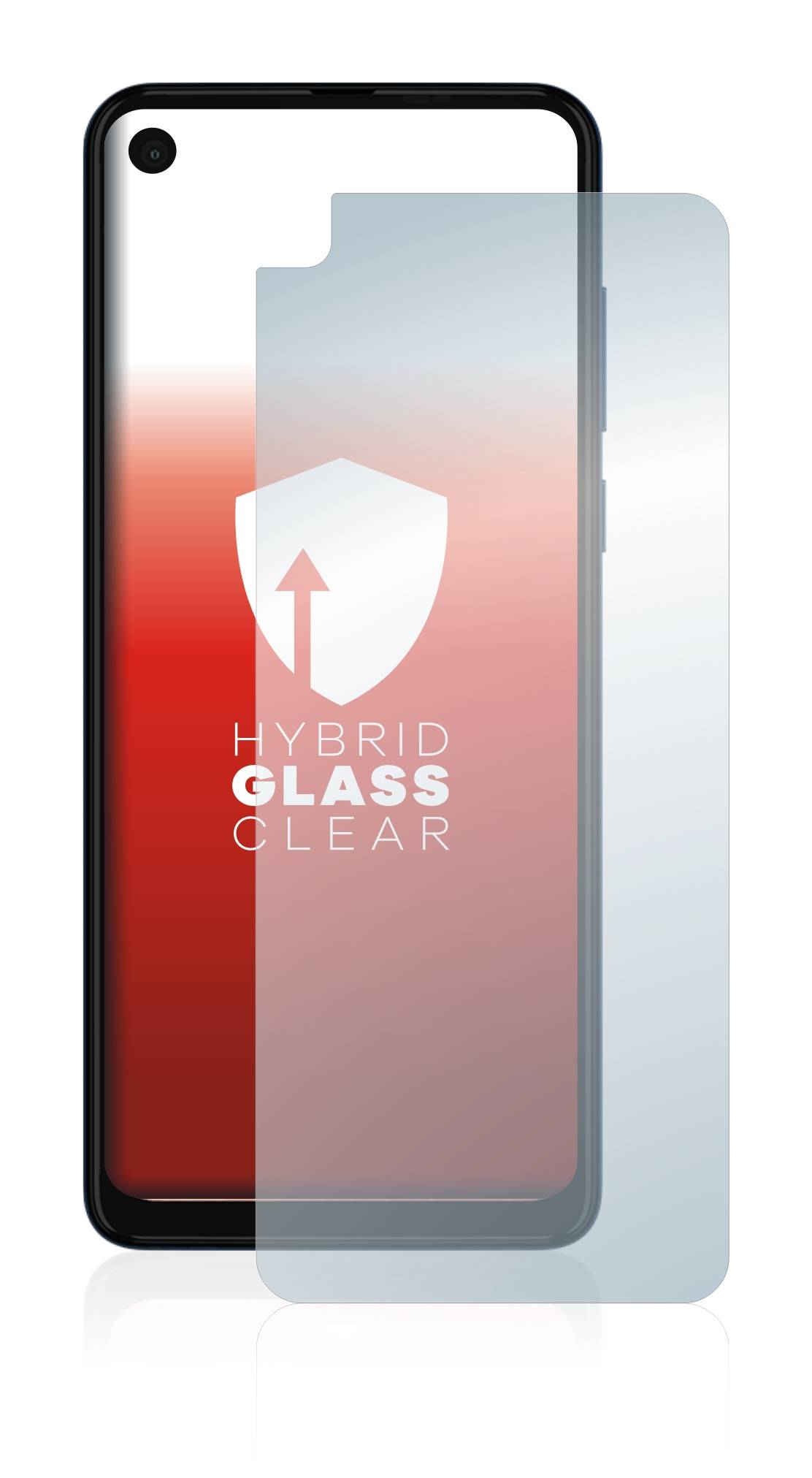 upscreen Flexible Schutz Glas Folie für Motorola One Vision Schutzglas 9H Hybridglas Klar