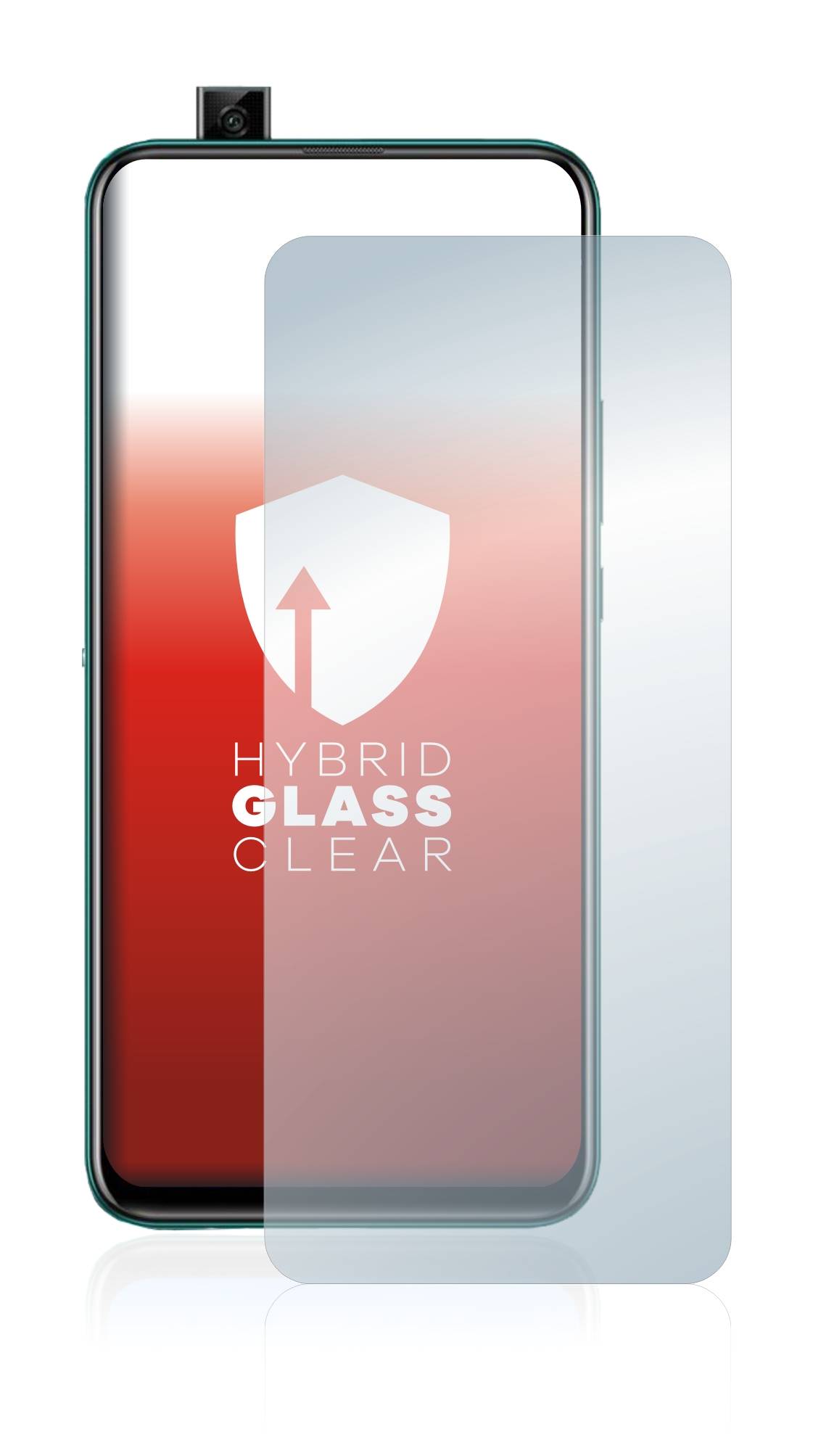 upscreen Flexible Schutz Glas Folie für Huawei P smart Z Schutzglas 9H Hybridglas Klar
