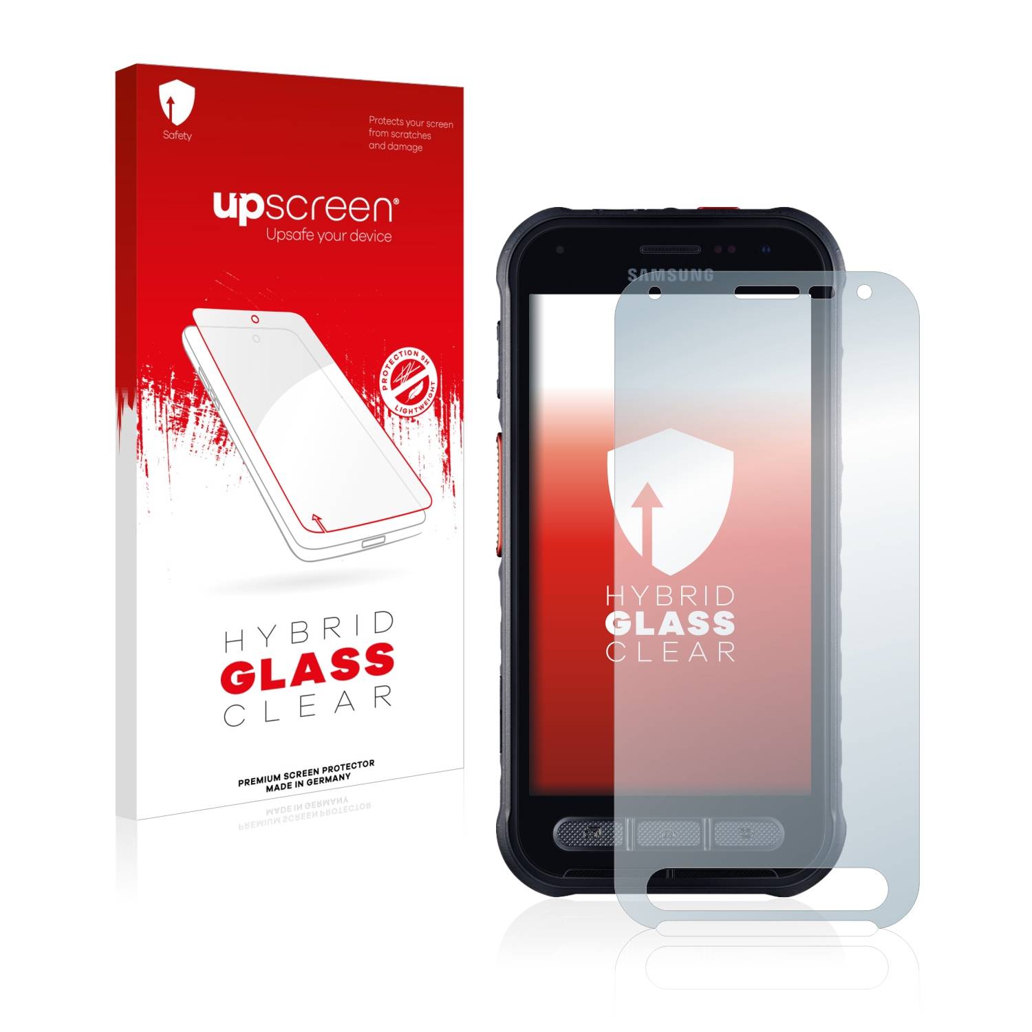upscreen Flexible Schutz Glas Folie für Samsung Galaxy Xcover FieldPro Schutzglas 9H Hybridglas Klar