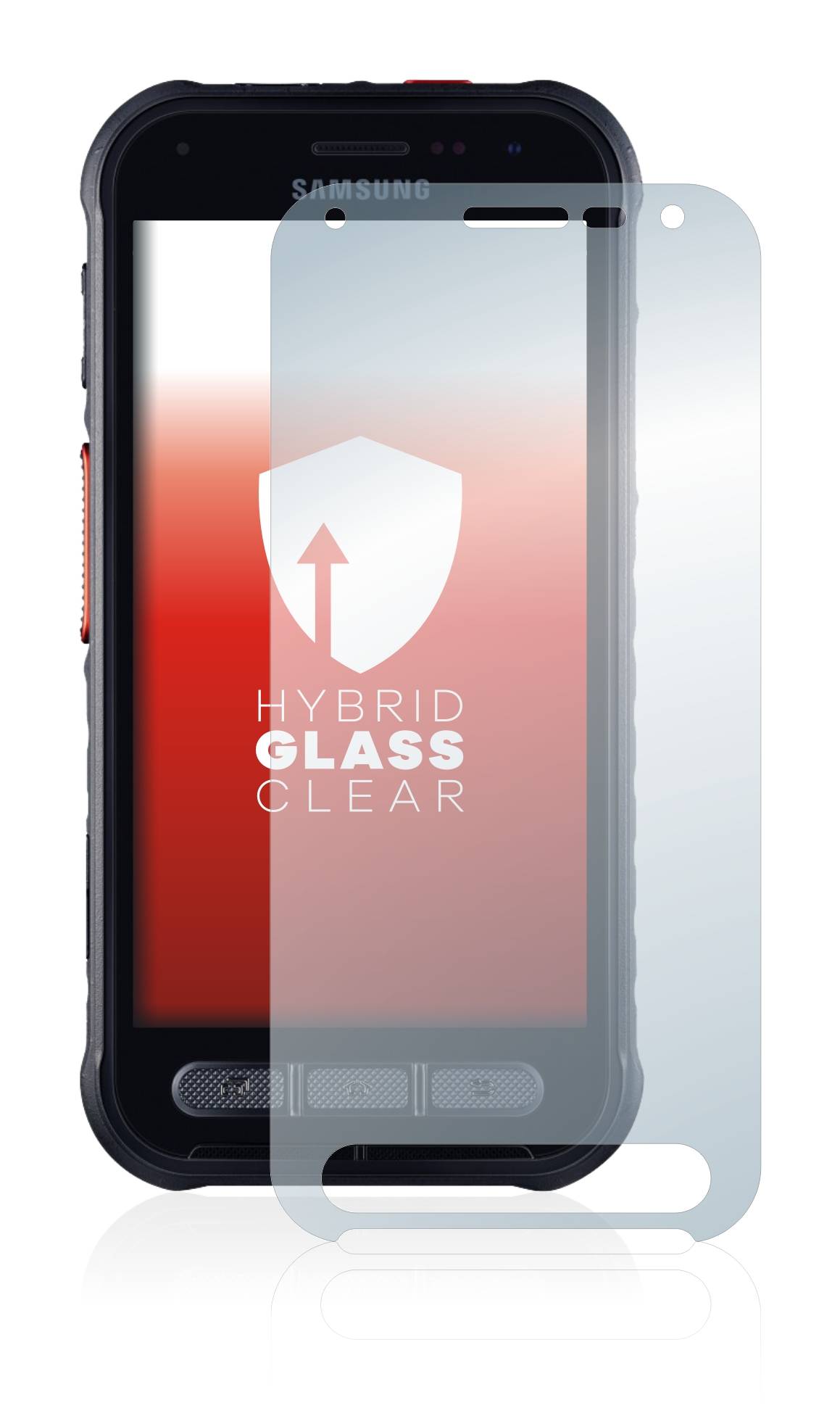 upscreen Flexible Schutz Glas Folie für Samsung Galaxy Xcover FieldPro Schutzglas 9H Hybridglas Klar
