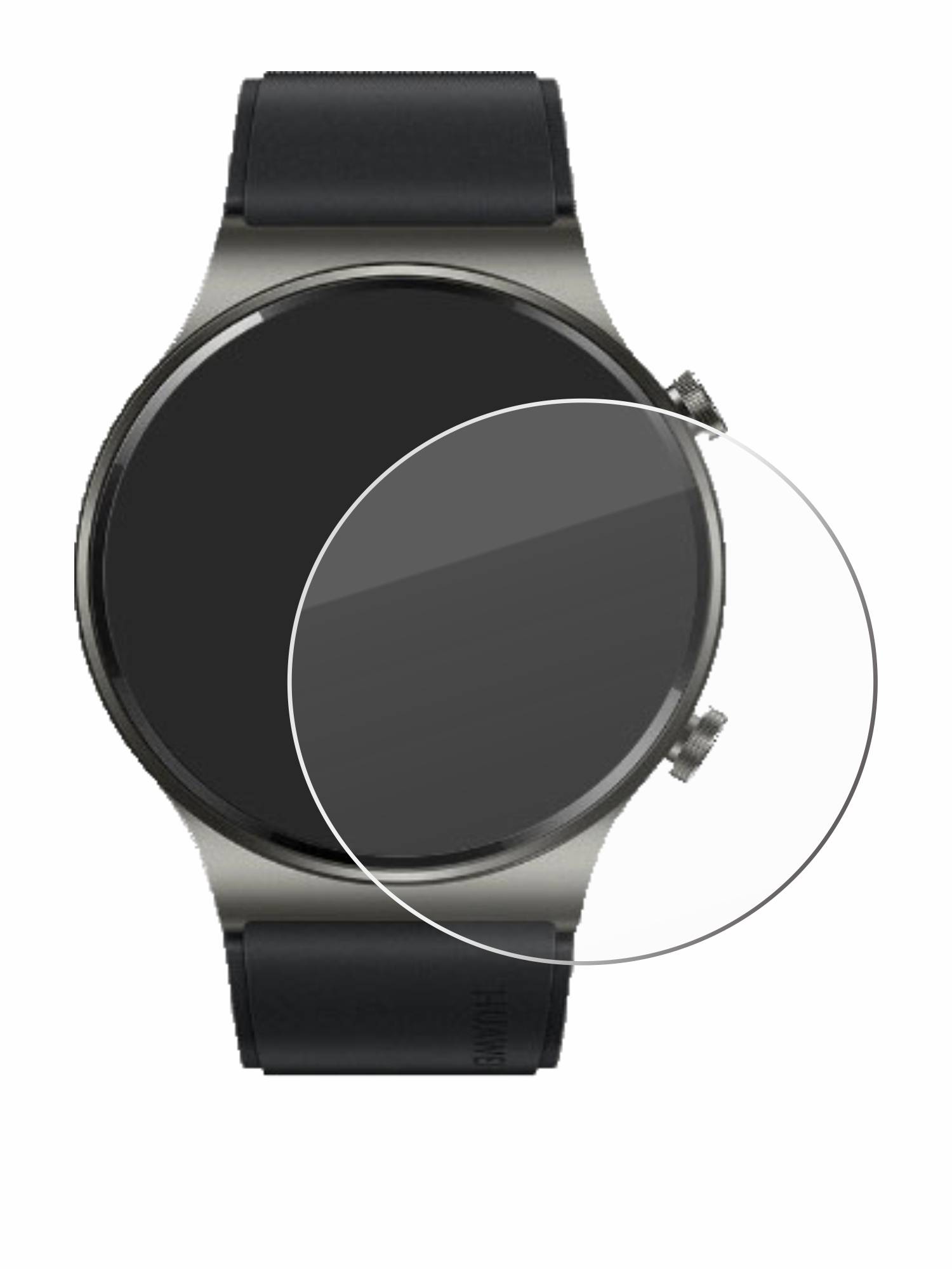 Savvies HD33 Clear Schutzglas für Huawei Watch GT 2 Pro