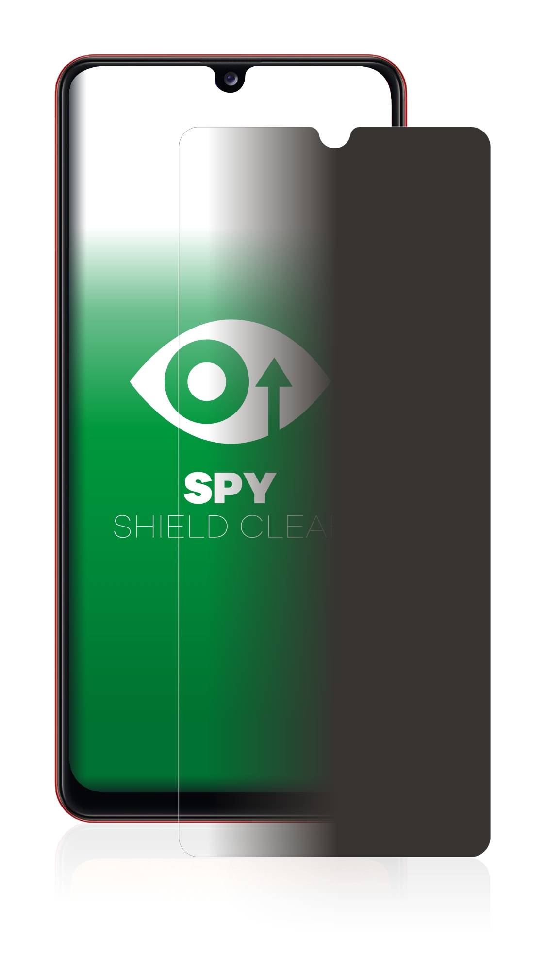 upscreen Blickschutzfolie für Samsung Galaxy A31 Anti-Spy Privacy Blaulichtschutz Sichtschutzfolie