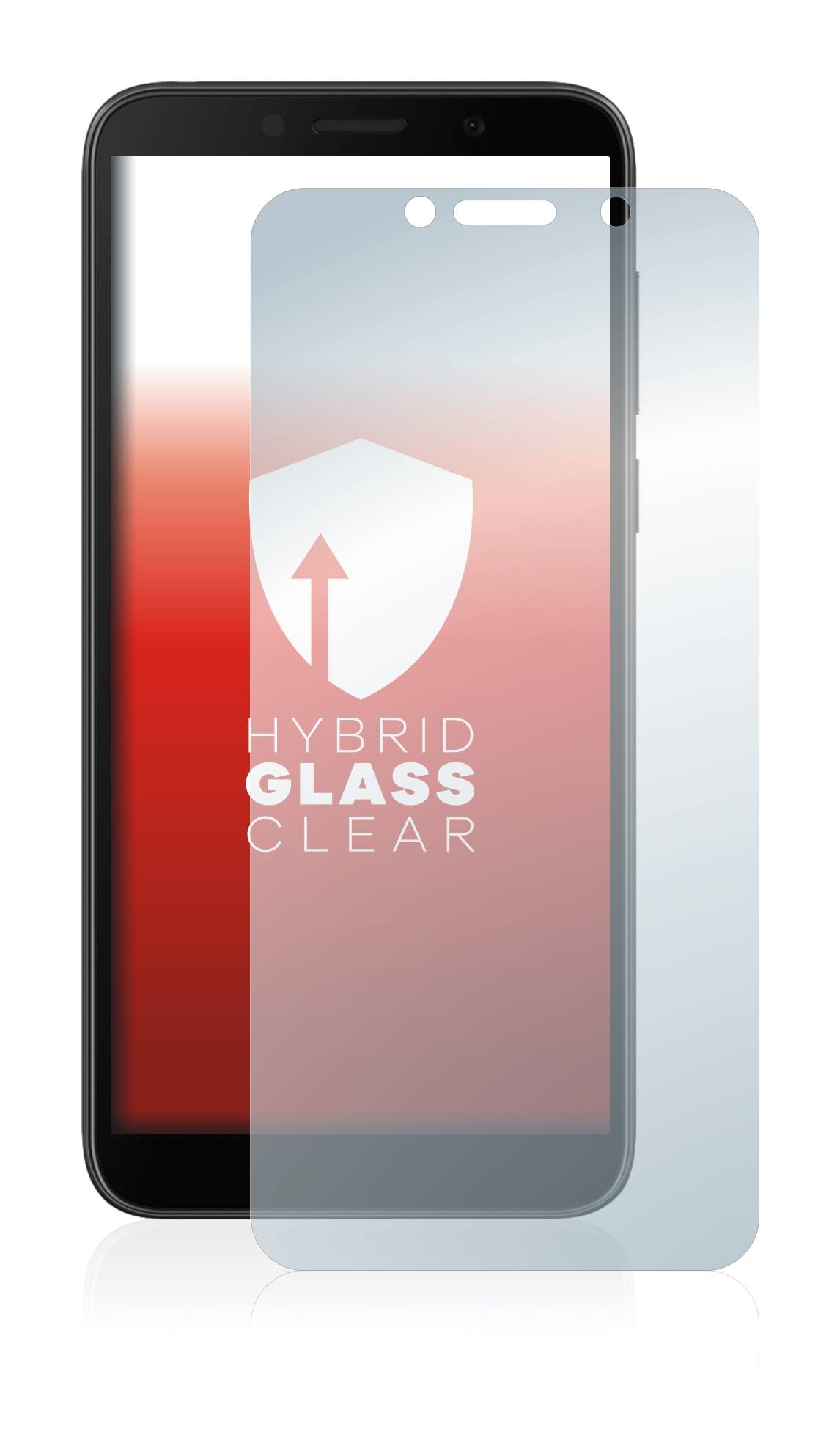 upscreen Flexible Panzerglasfolie für Huawei Y5p Schutzglas 9H Hybridglas Klar