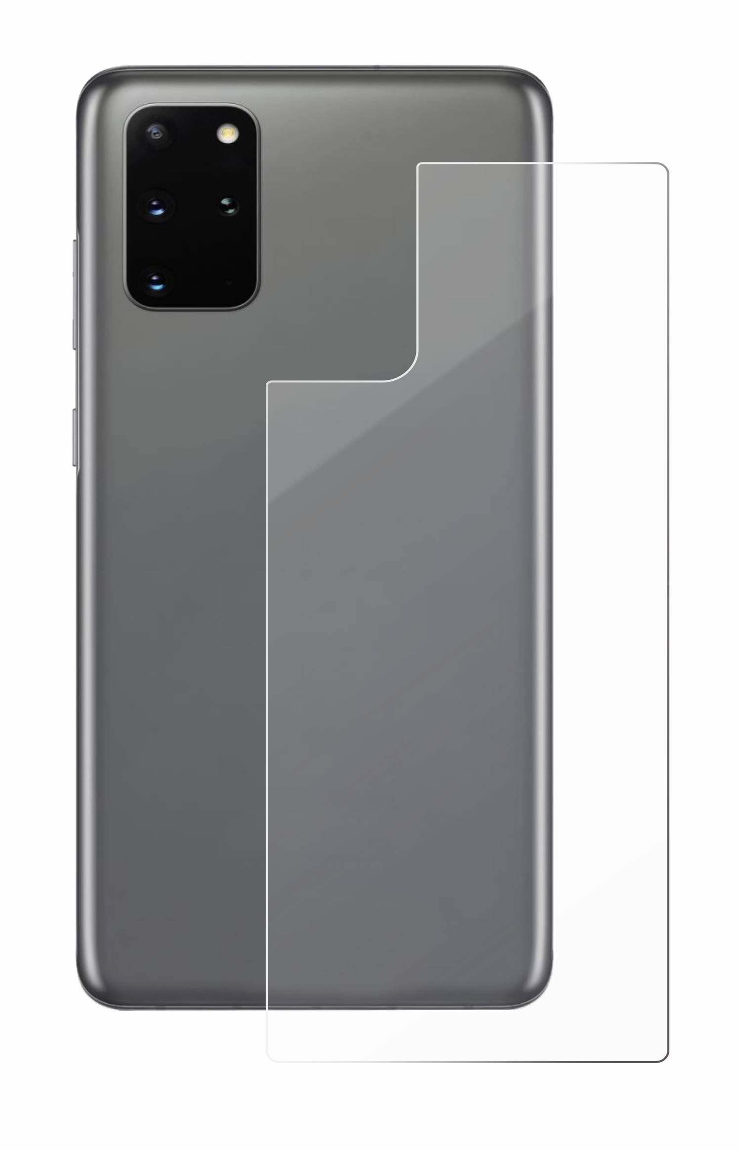 BROTECT AirGlass Flexible Schutz Glas Folie für Samsung Galaxy S20 Plus (Rückseite) Klar Transparent