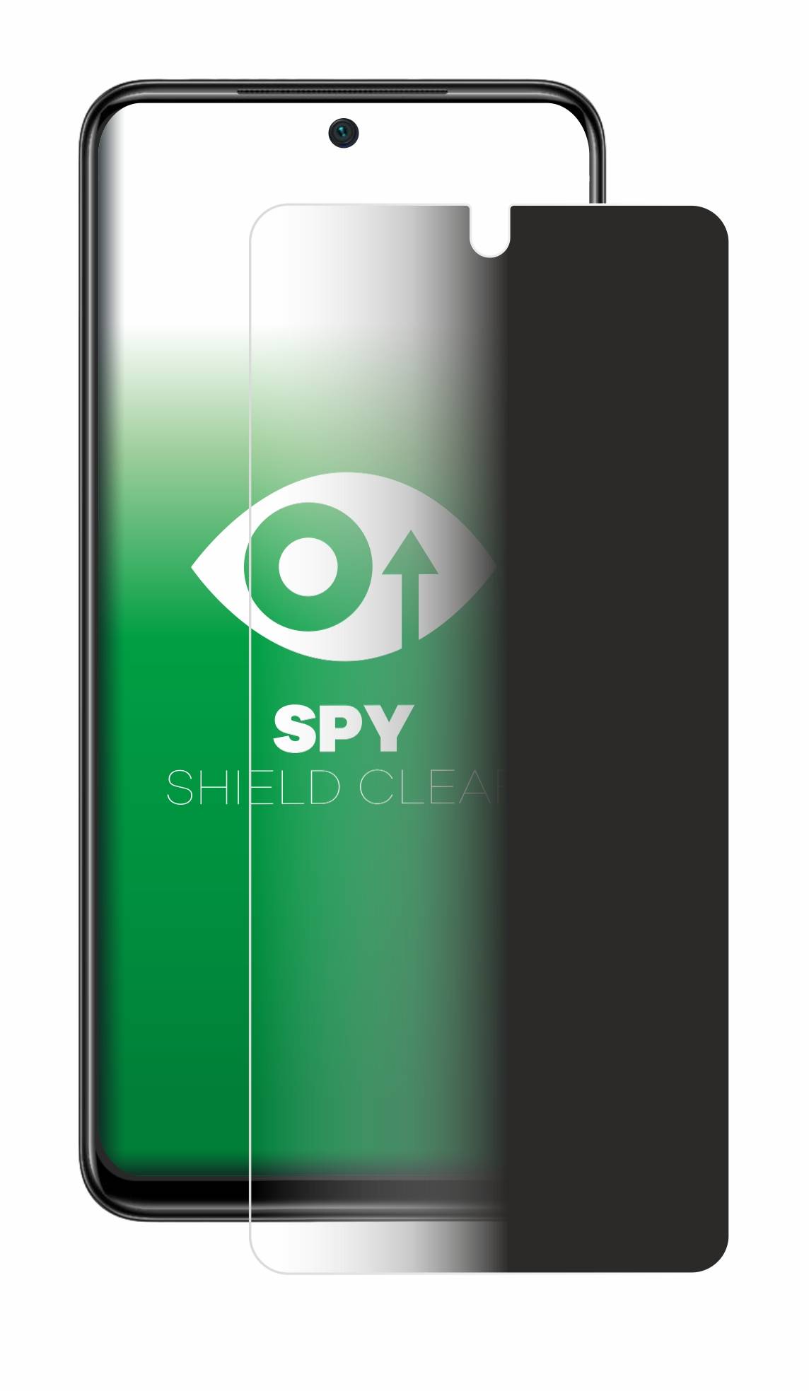 upscreen Blickschutzfolie für Xiaomi Poco M4 Pro Anti-Spy Privacy Blaulichtschutz Sichtschutzfolie