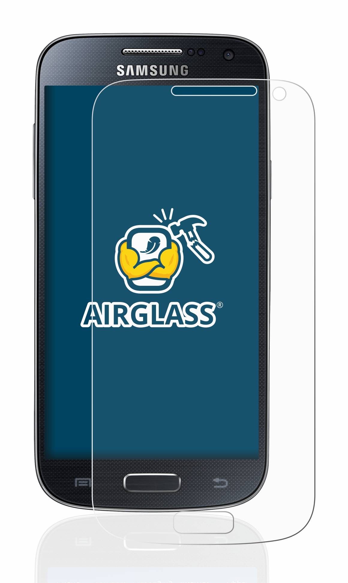 BROTECT AirGlass Flexible Schutz Glas Folie für Samsung Galaxy S4 Mini Klar Transparent