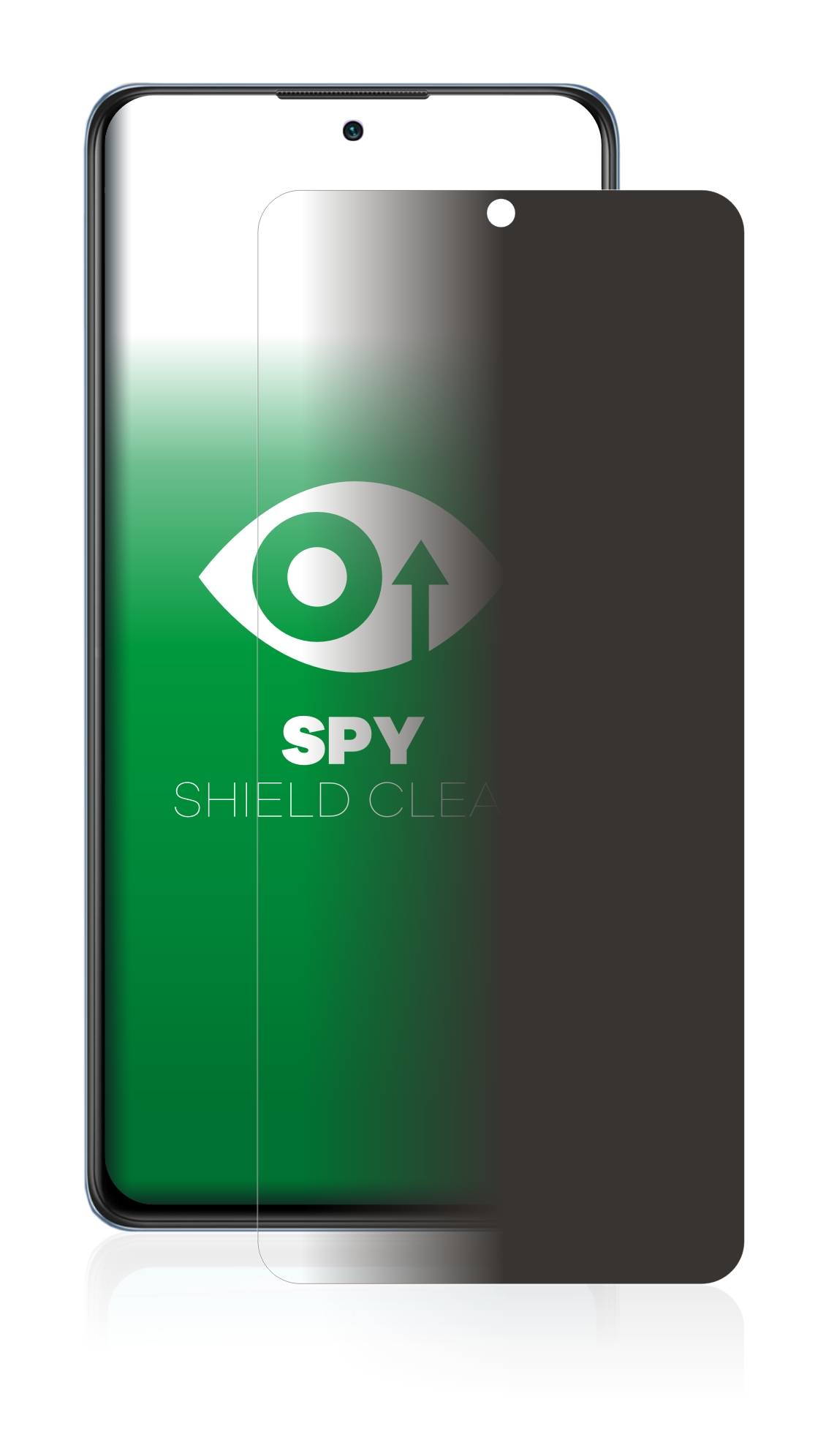 upscreen Blickschutzfolie für Xiaomi Redmi Note 10 Pro Max Anti-Spy Privacy Blaulichtschutz Sichtschutzfolie