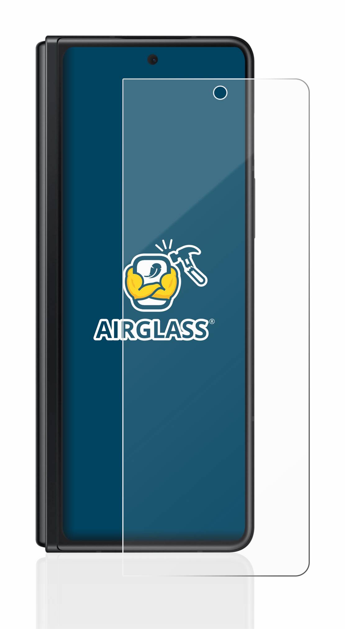BROTECT AirGlass Flexible Schutz Glas Folie für Samsung Galaxy Z Fold 3 5G Klar Transparent