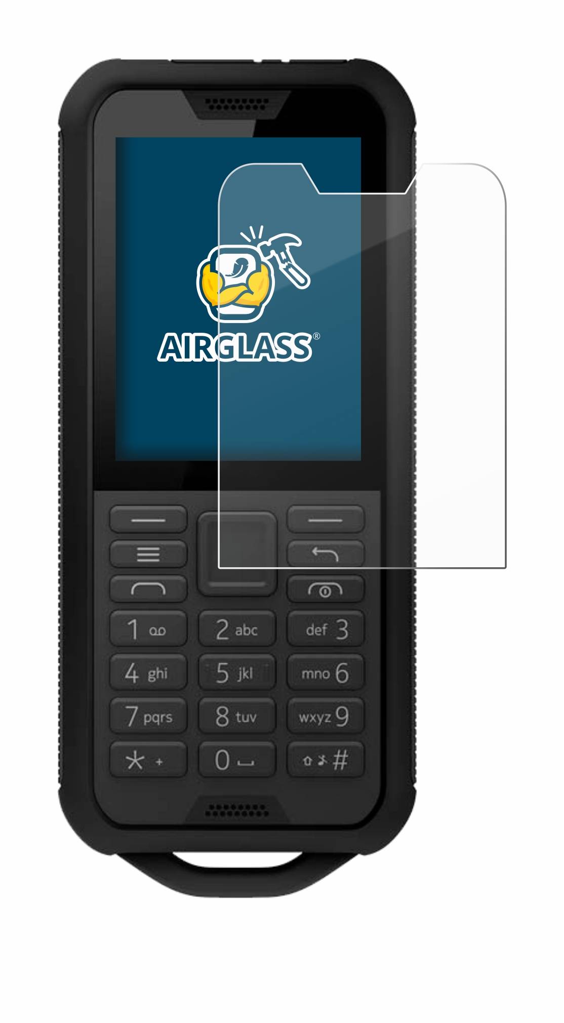 BROTECT AirGlass Flexible Schutz Glas Folie für Nokia 800 Tough Klar Transparent