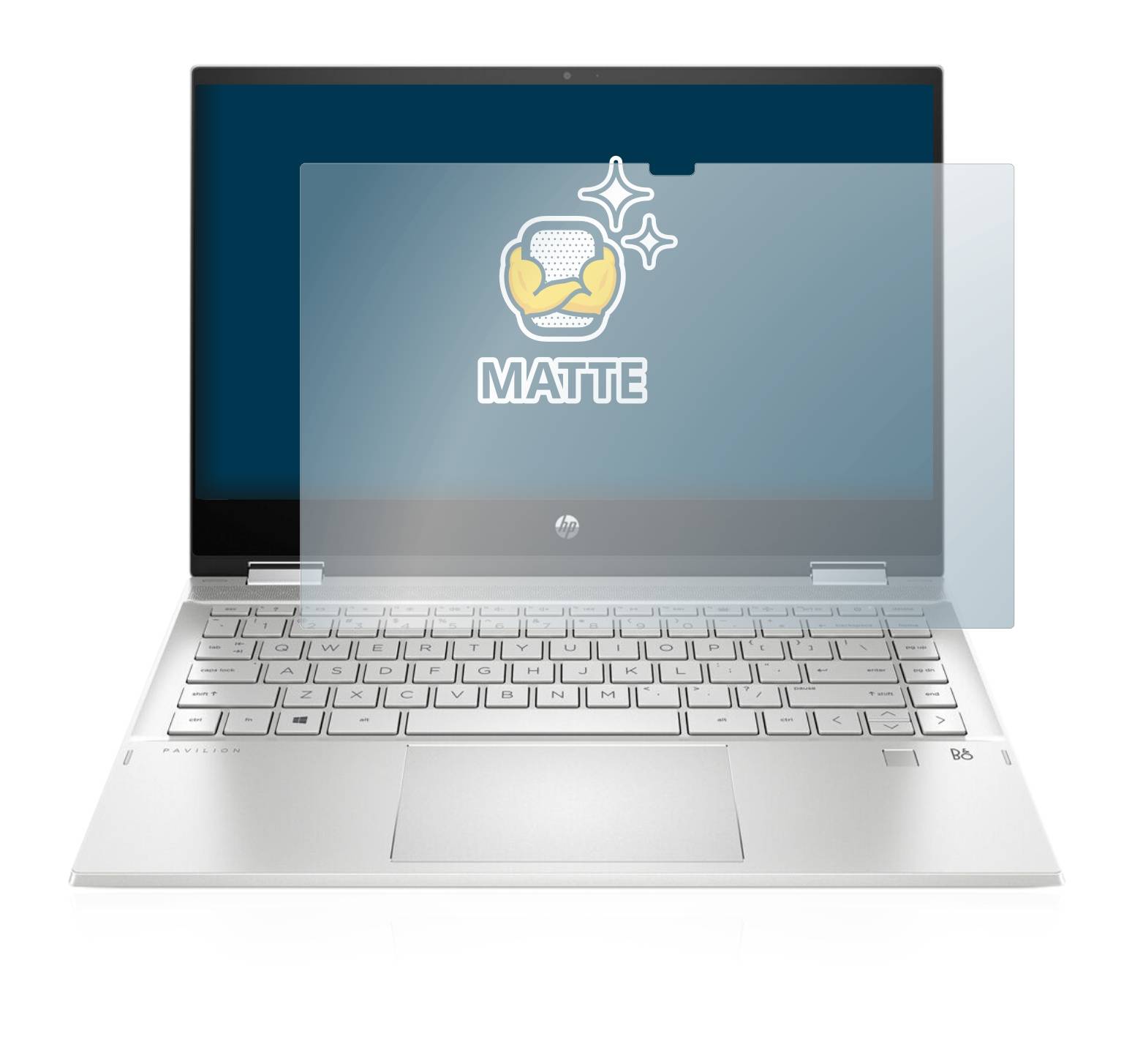 BROTECT Schutzfolie für HP Pavilion x360 (14-dwX) Folie Matt Entspiegelt