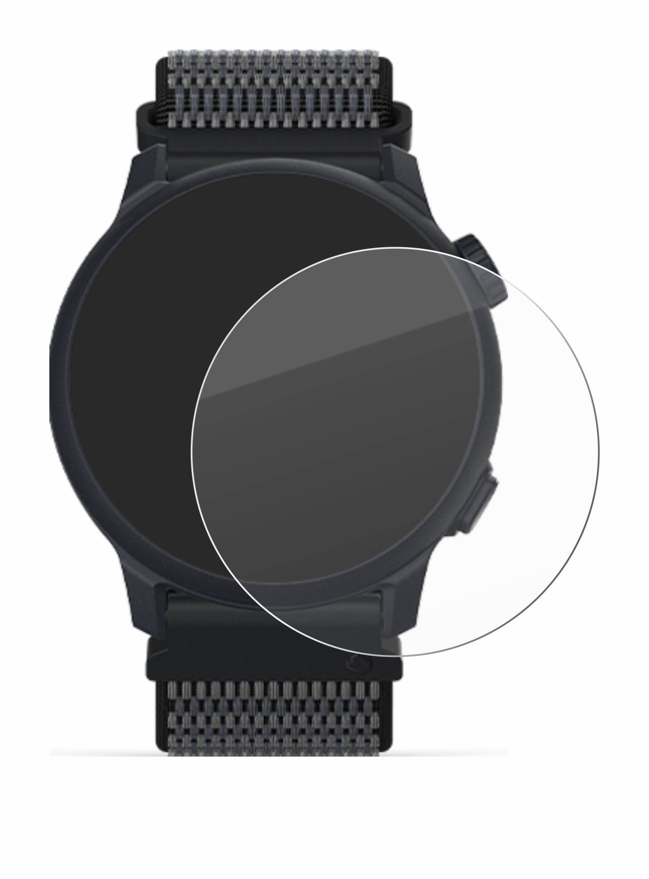 upscreen Flexible Schutz Glas Folie für Coros Pace 2 Schutzglas 9H Hybridglas Klar