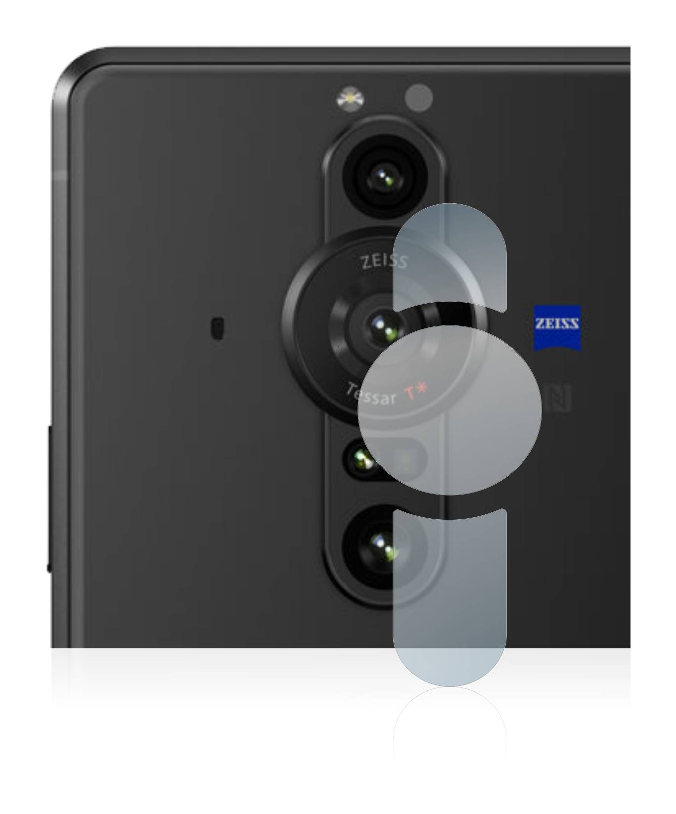 BROTECT AirGlass Flexible Schutz Glas Folie für Sony Xperia Pro-I (NUR Kameraschutz) Klar Transparent