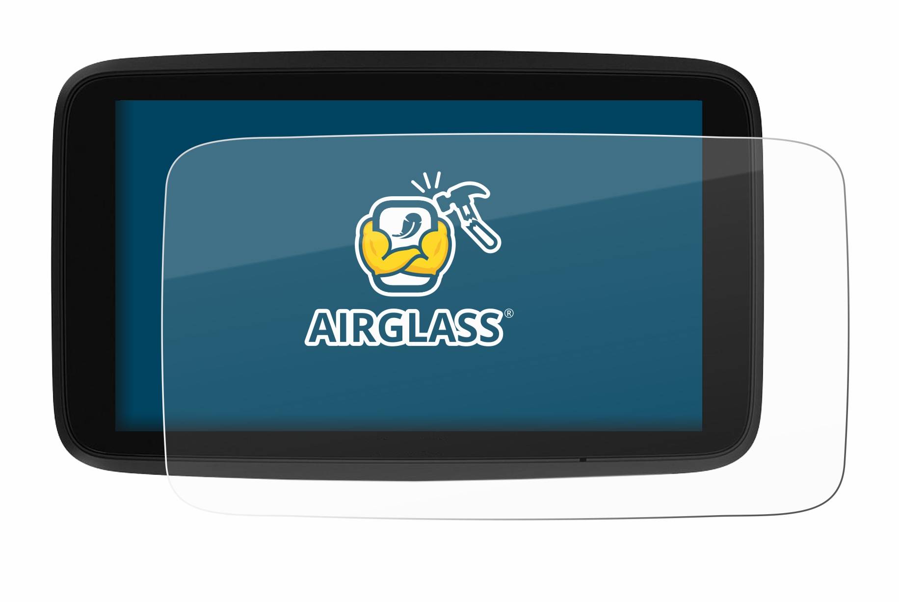 BROTECT AirGlass Flexible Schutz Glas Folie für TomTom GO Discover 7" Klar Transparent