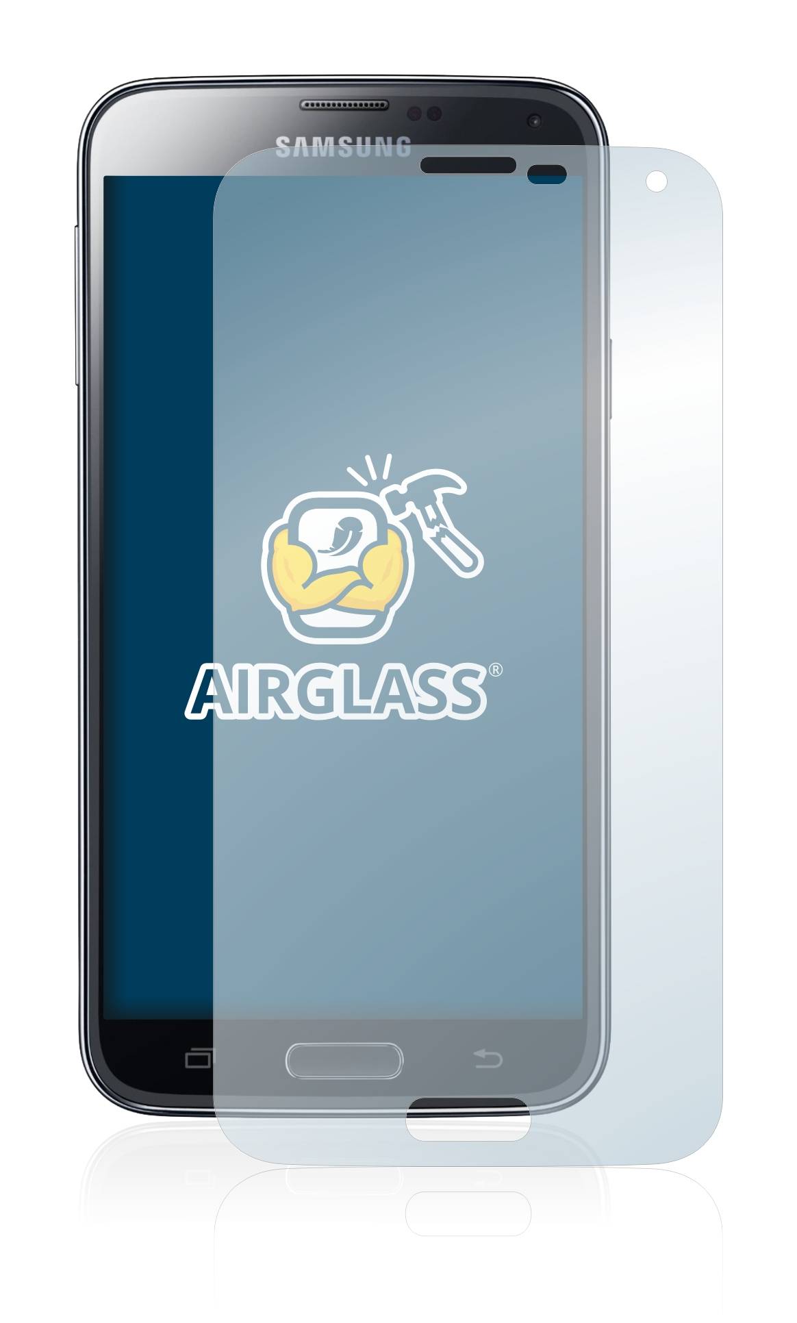 BROTECT AirGlass Flexible Schutz Glas Folie für Samsung Galaxy S5 SM-G900I SM-G900F Klar Transparent