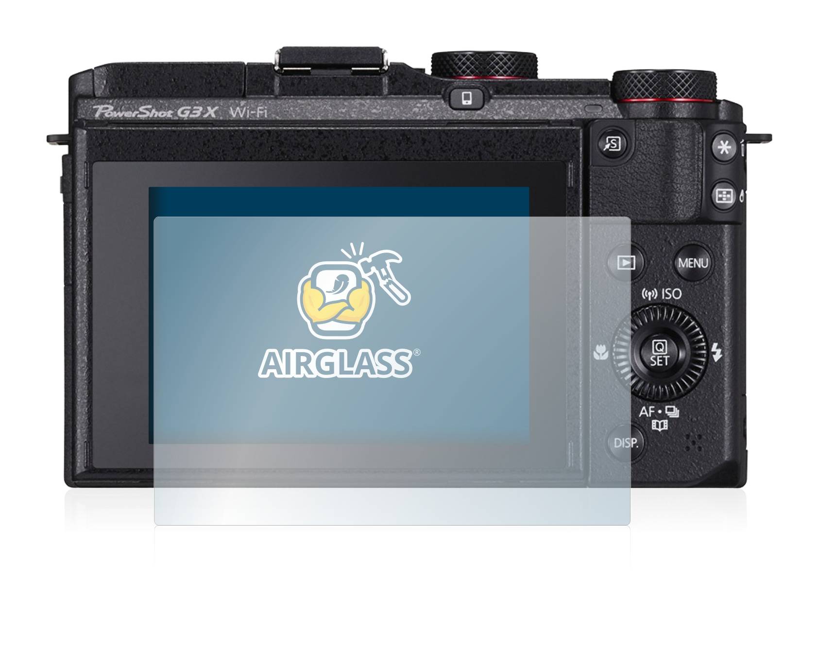 BROTECT AirGlass Flexible Schutz Glas Folie für Canon PowerShot G3 X Klar Transparent