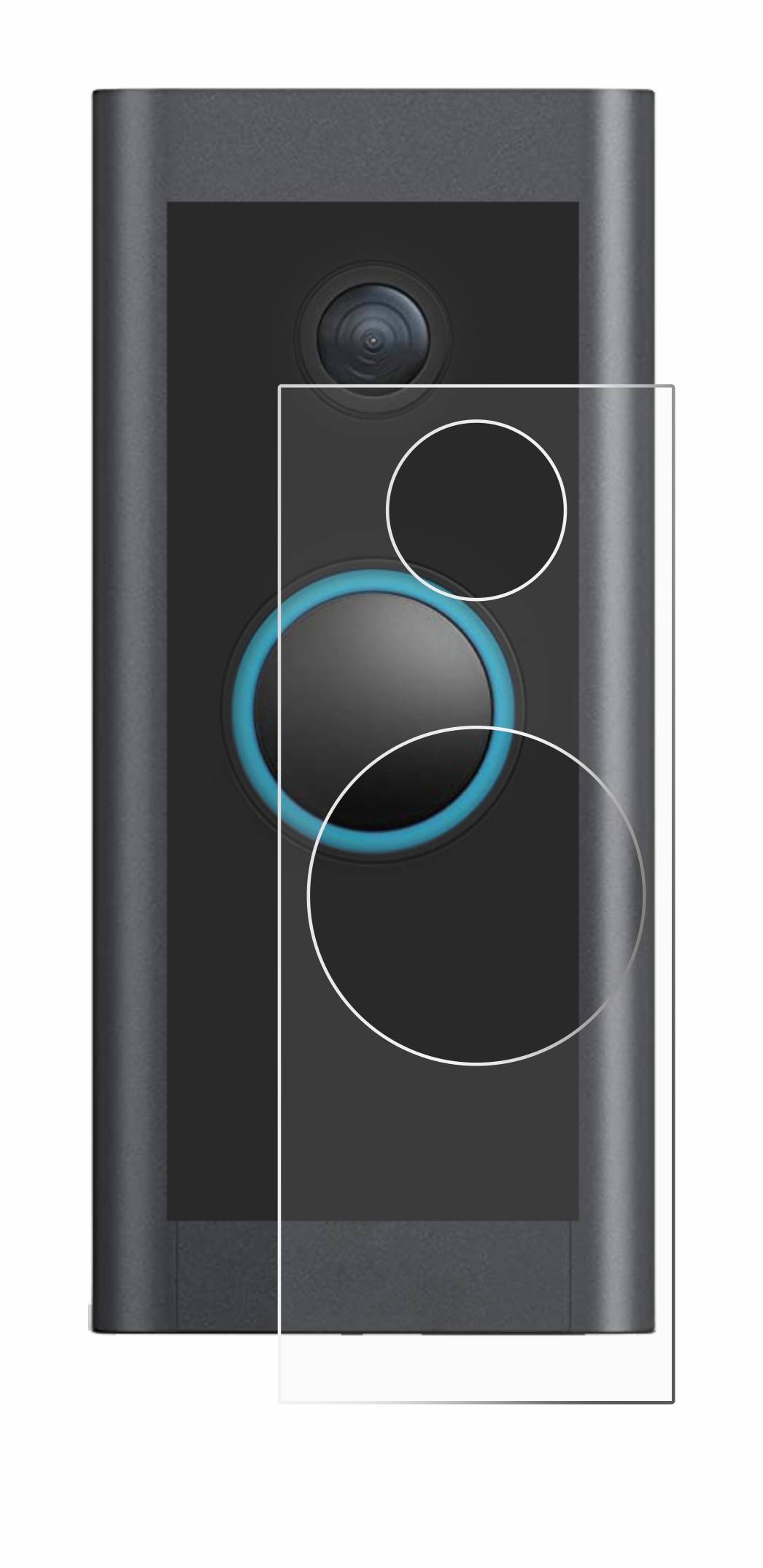upscreen Bacteria Shield Clear Premium Antibakterielle Displayschutzfolie für Ring Video