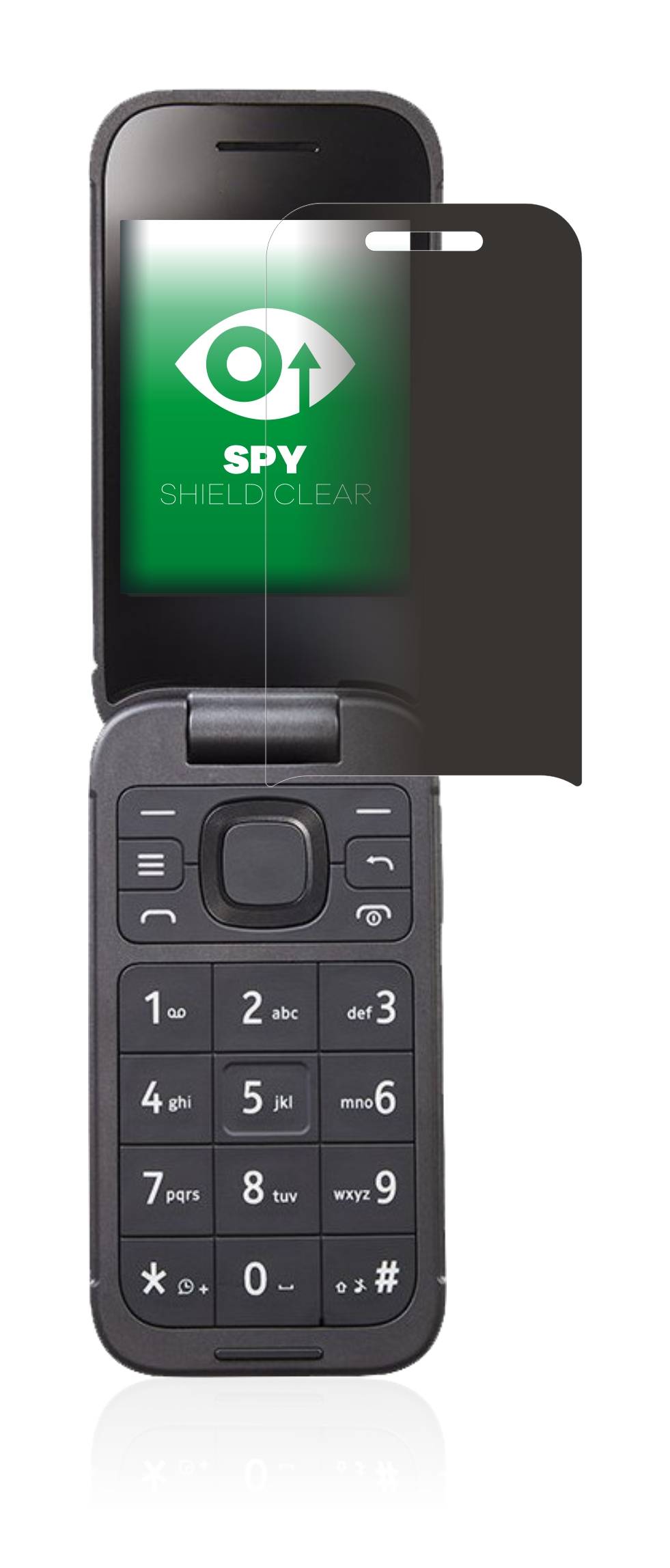 upscreen Blickschutzfolie für Nokia 2760 Flip Anti-Spy Privacy Blaulichtschutz Sichtschutzfolie