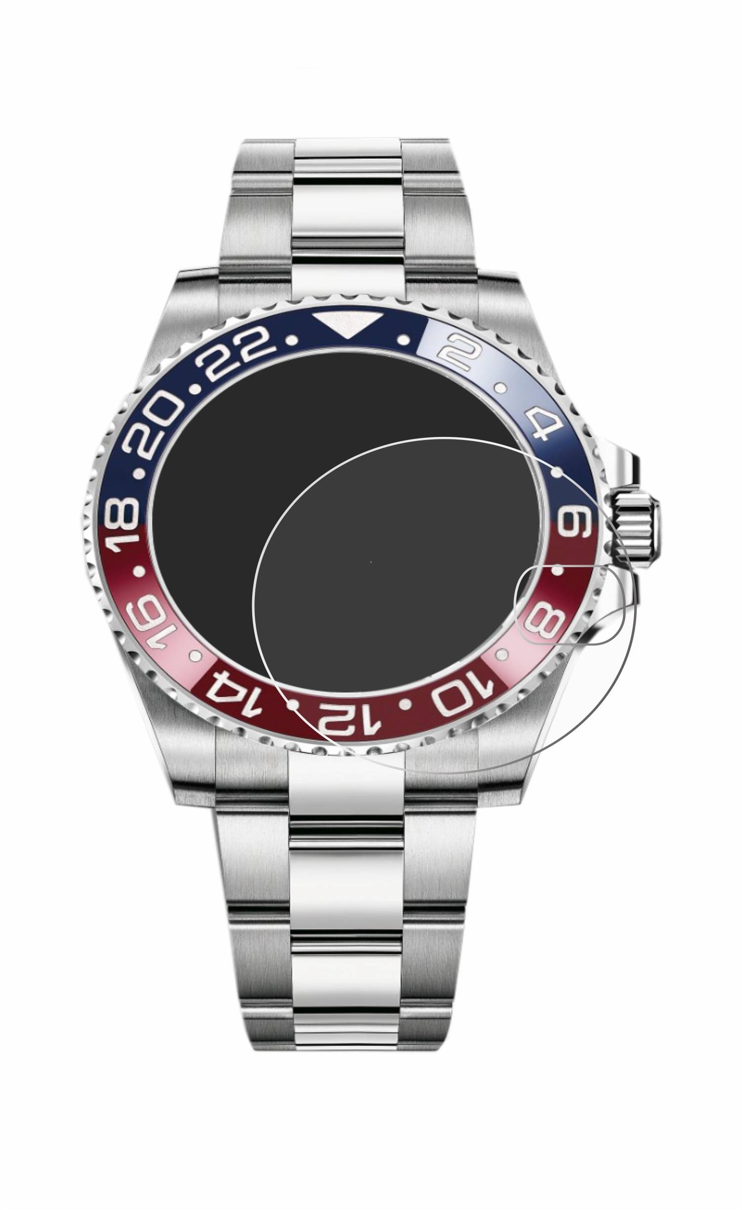 upscreen Schutzfolie für Rolex GMT-Master II Kratzschutz Anti-Fingerprint Klar