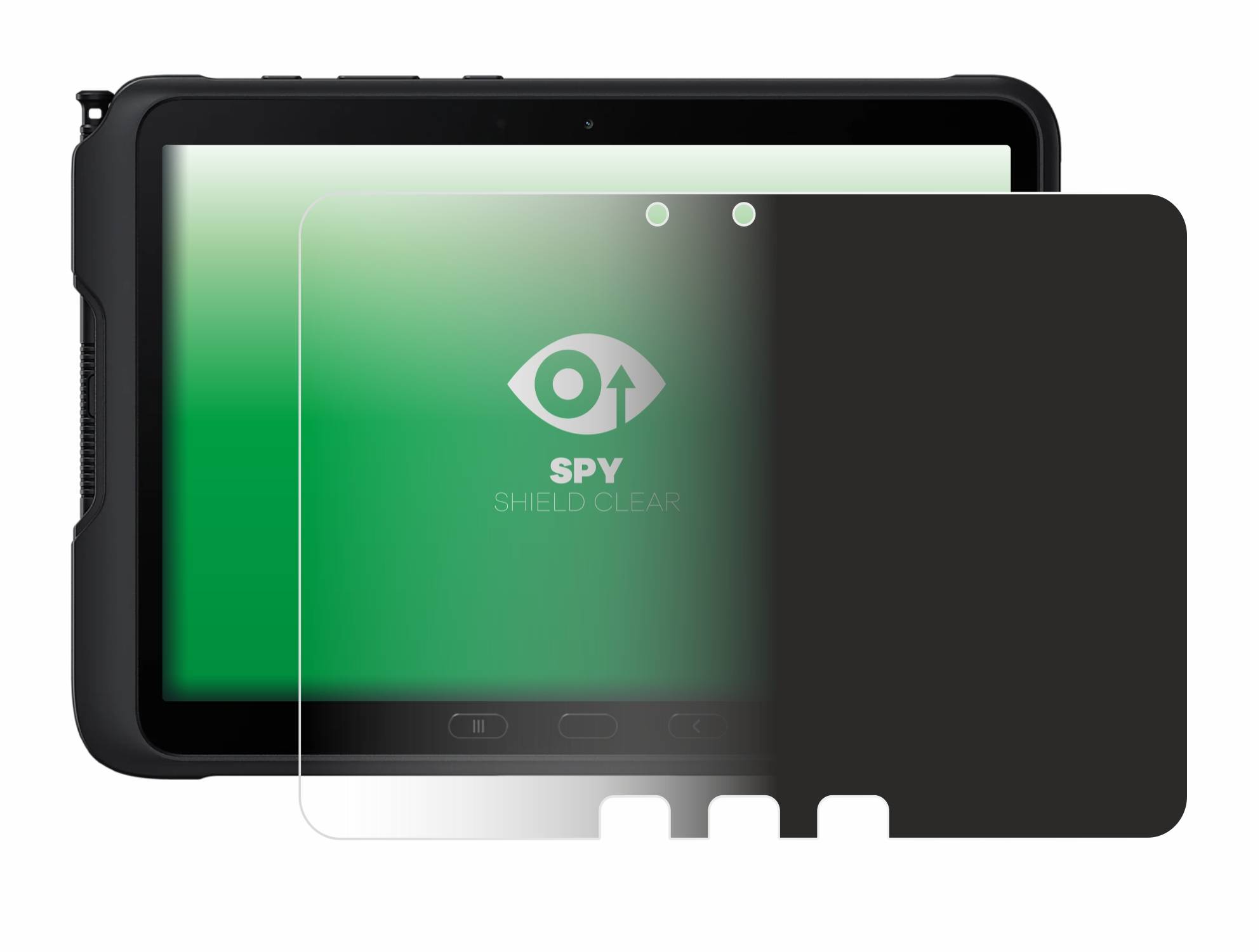upscreen Blickschutzfolie für Samsung Galaxy Tab Active 4 Pro (im Querformat) Anti-Spy Privacy Blaulichtschutz