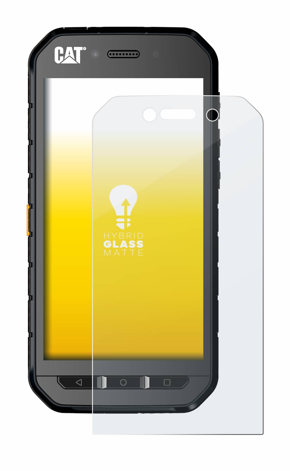 upscreen Flexible Schutz Glas Folie für Caterpillar Cat S41 Schutzglas 9H Hybridglas Matt Entspiegelt